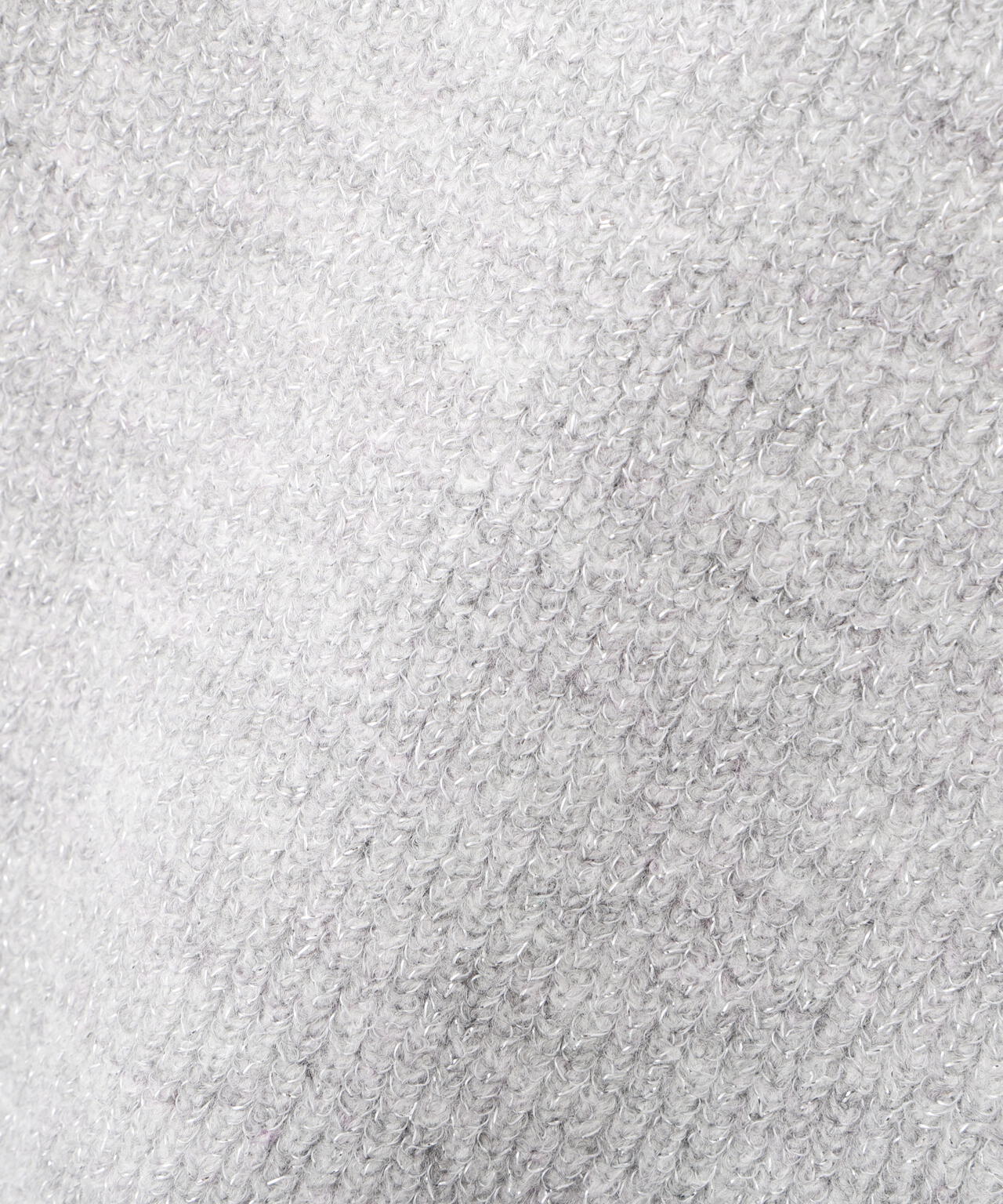 【青島心さん着用】ラメ入りオフショル畔ニット