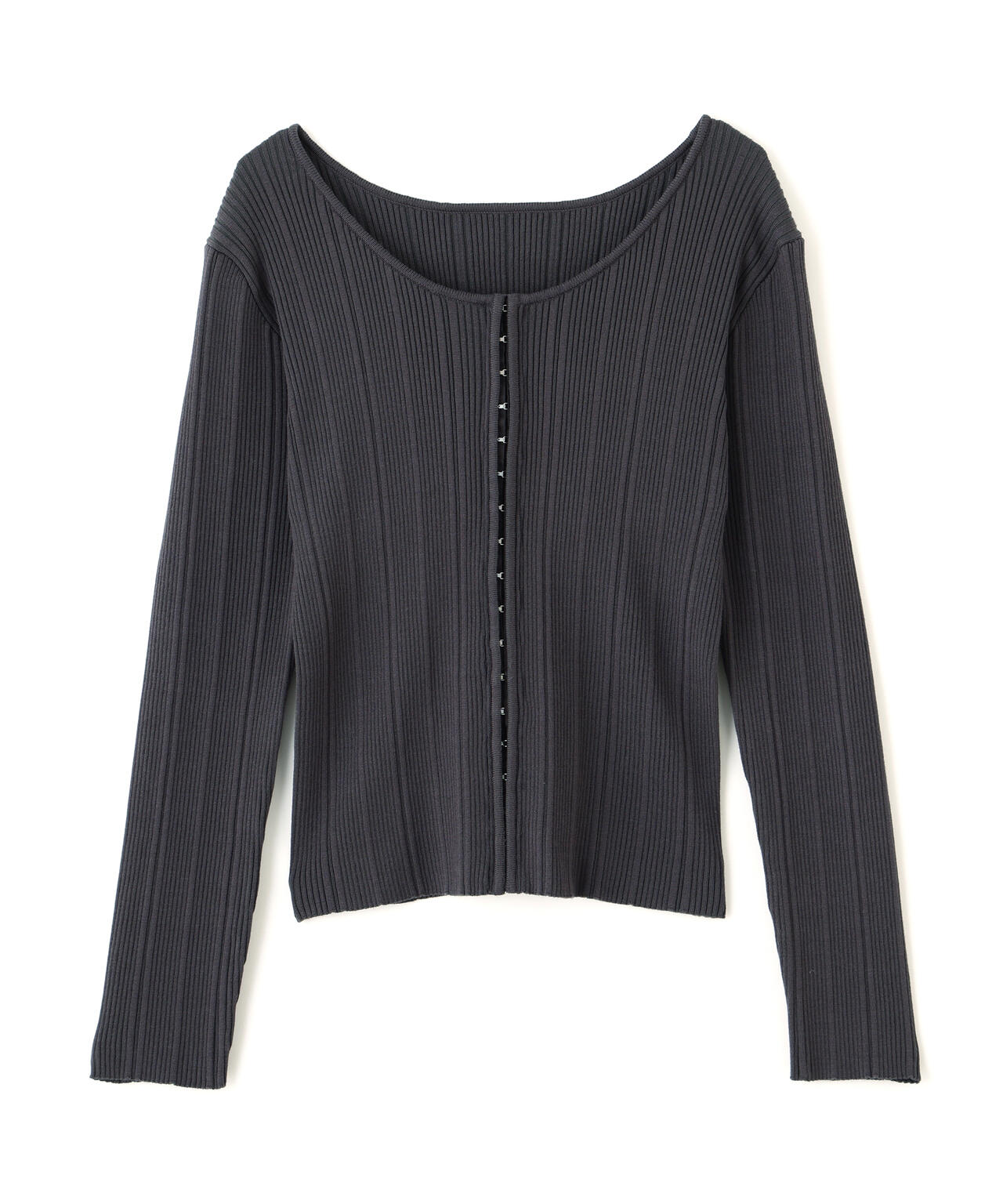 ＜ウォッシャブル＞フロントホックニット