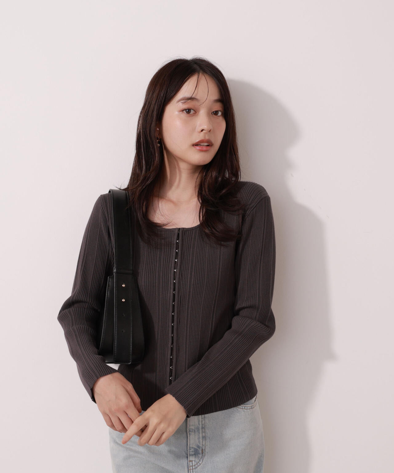 【美品】SPORTMAX 　立体　ニット　US M U.S. POLO ASSN. /ユーエスポロアッスン 別注 ワンポイントロゴ