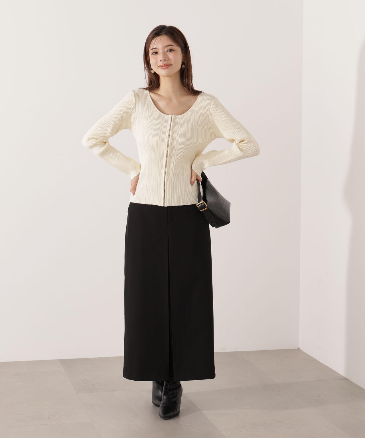 ウォッシャブル＞フロントホックニット | PROPORTION BODY DRESSING