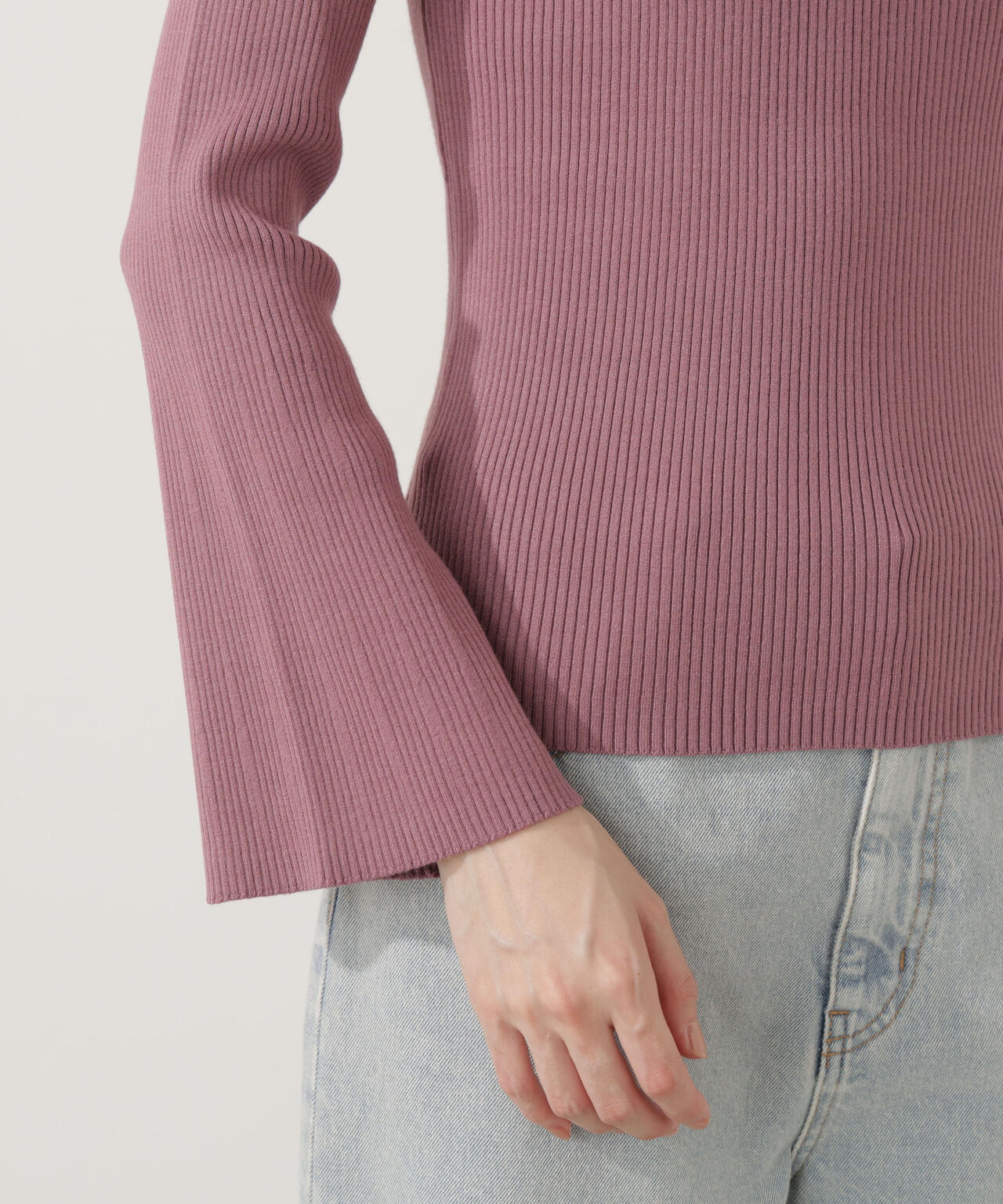 ぶりち様　オプション×5 ウォッシャブル＞フレアスリーブオフショルニット | PROPORTION