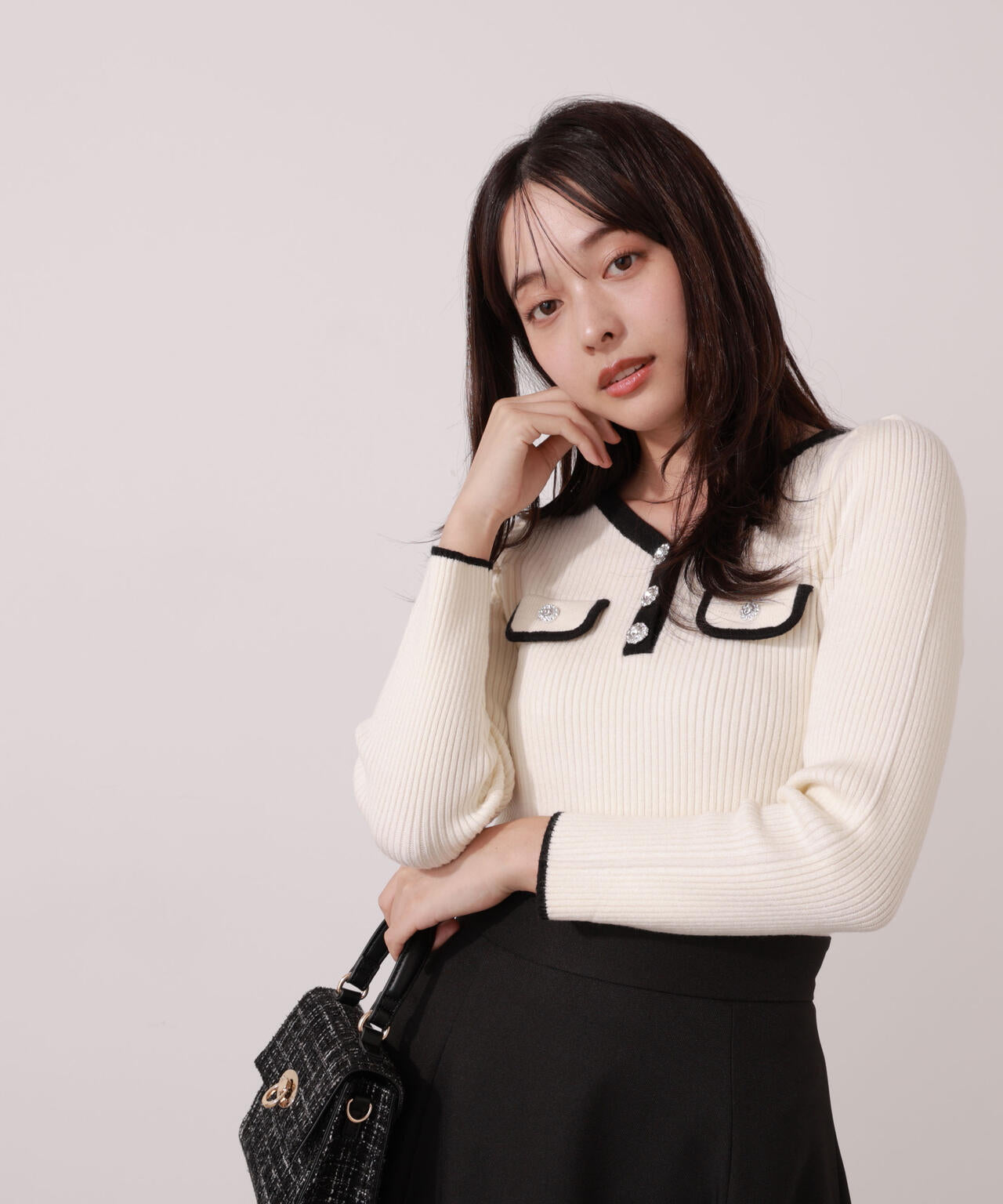 ウォッシャブル＞フラップポケット付きニット | PROPORTION BODY