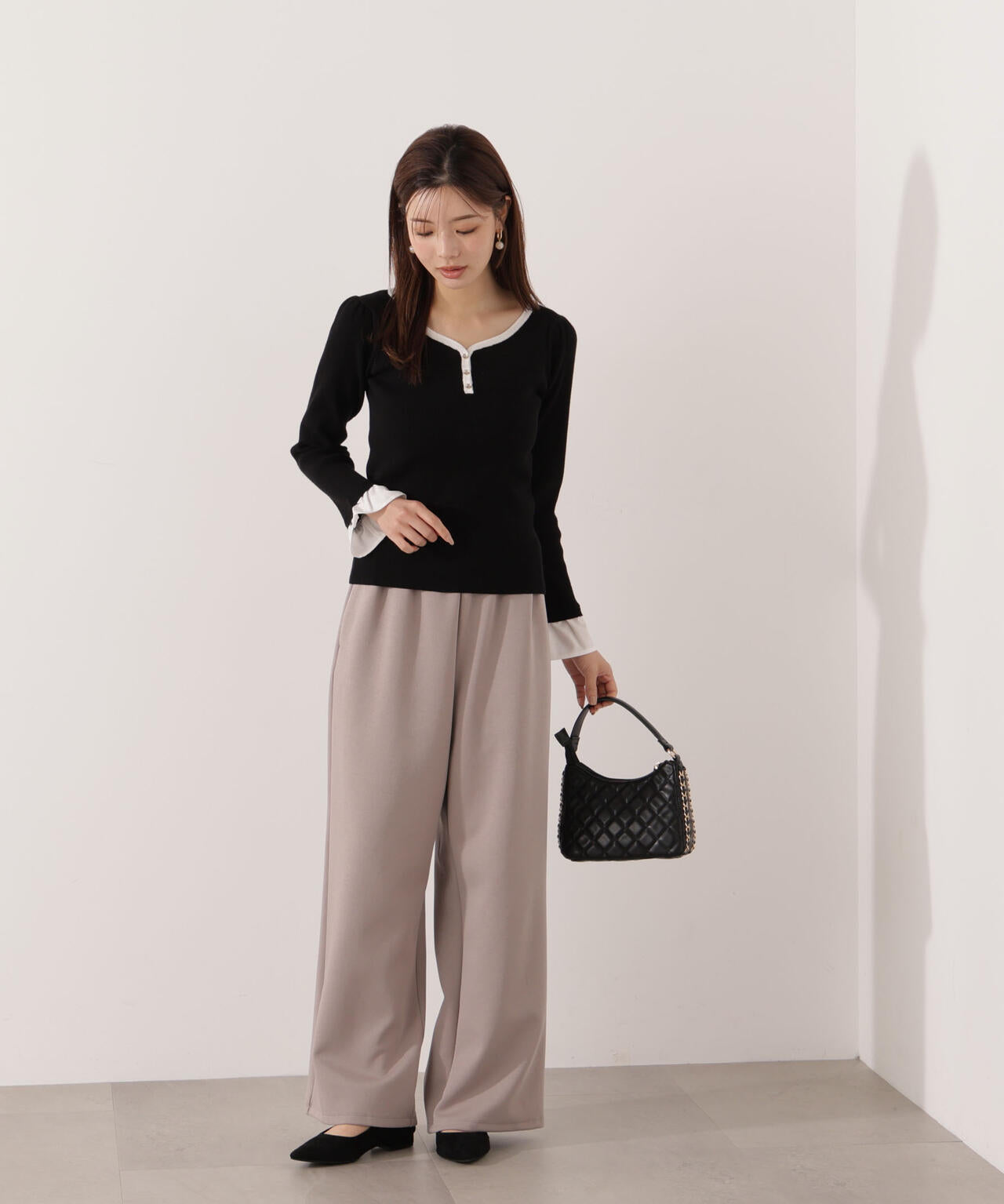 異素材スリーブニット | PROPORTION BODY DRESSING（プロポーション