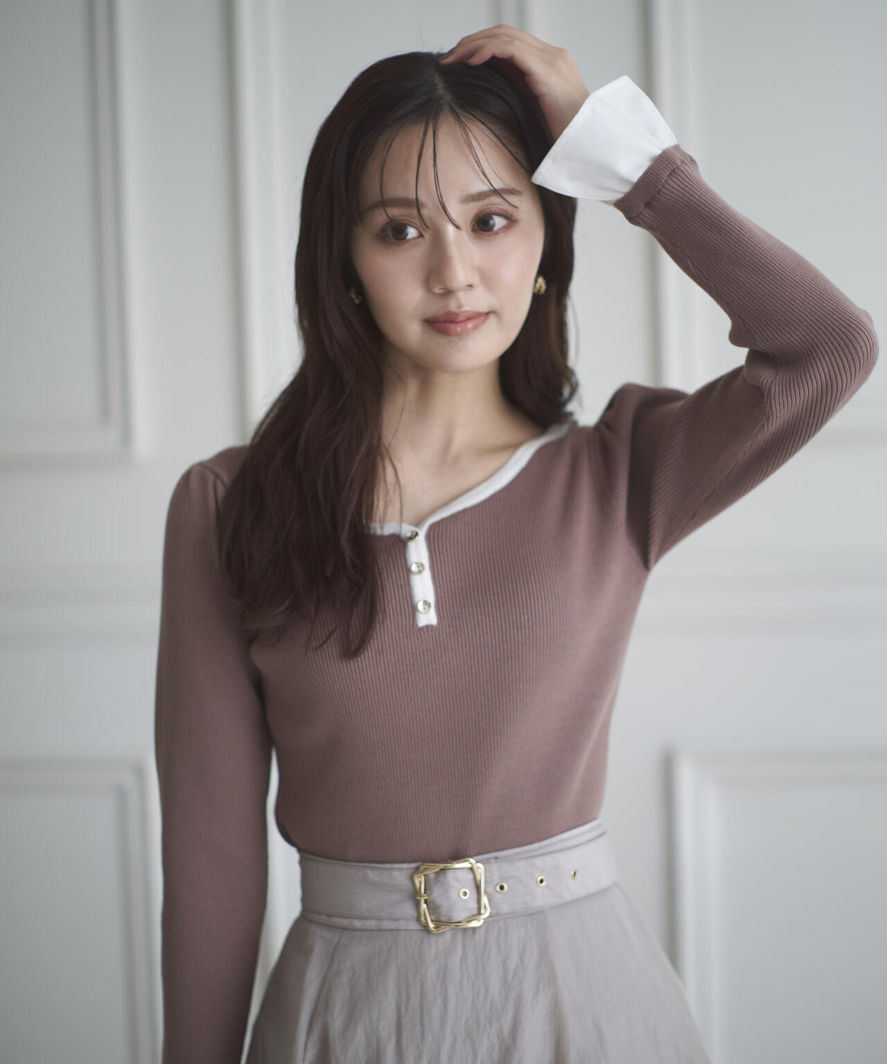 異素材スリーブニット | PROPORTION BODY DRESSING