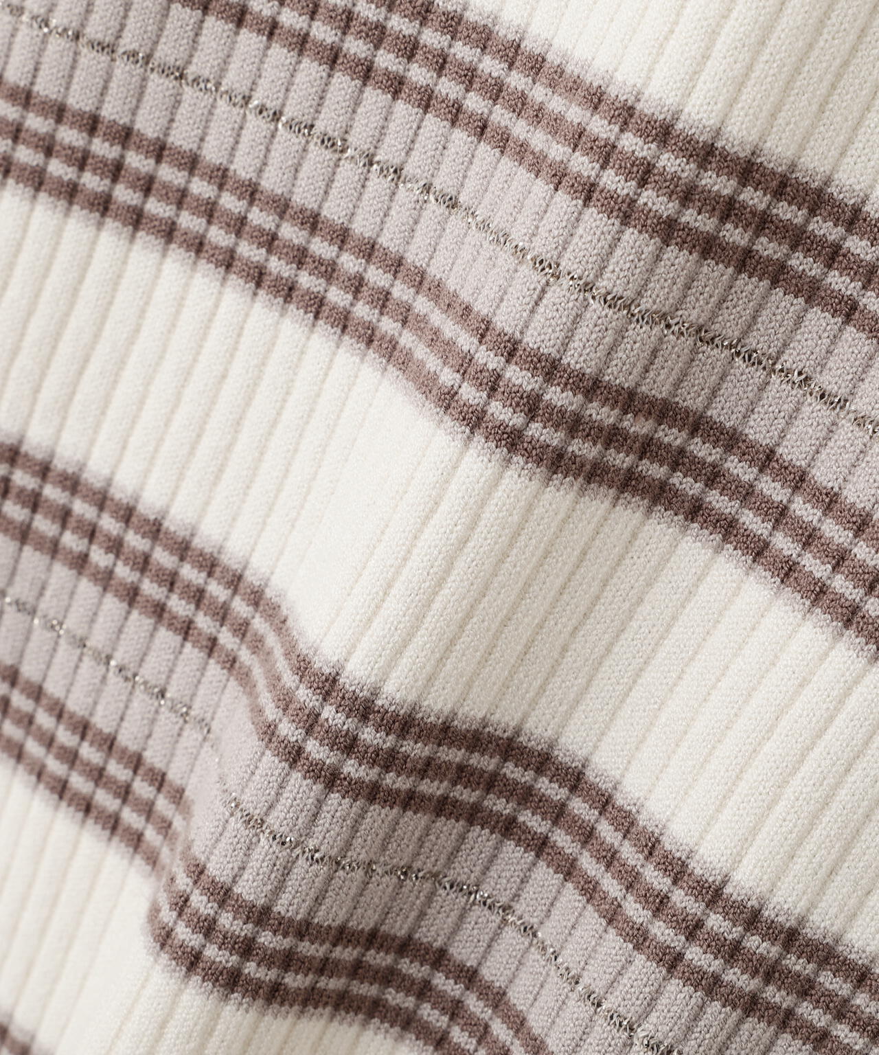 【加藤栞さん着用】ポロボーダーニット