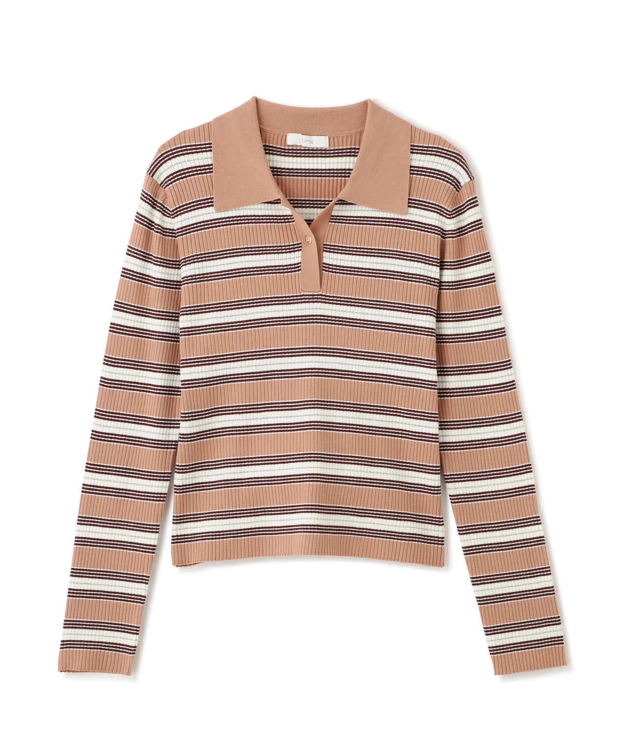 【加藤栞さん着用】ポロボーダーニット