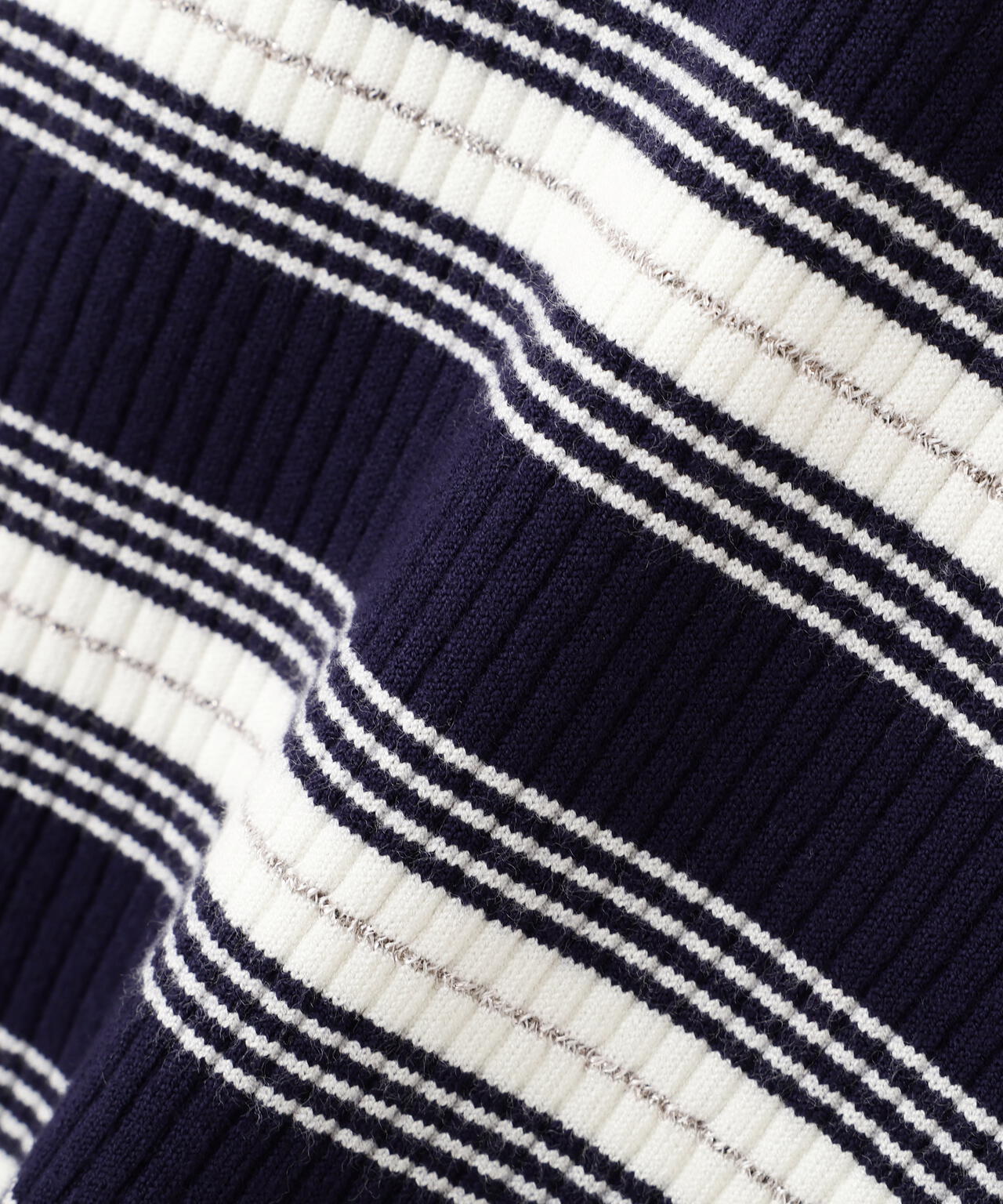 【加藤栞さん着用】ポロボーダーニット