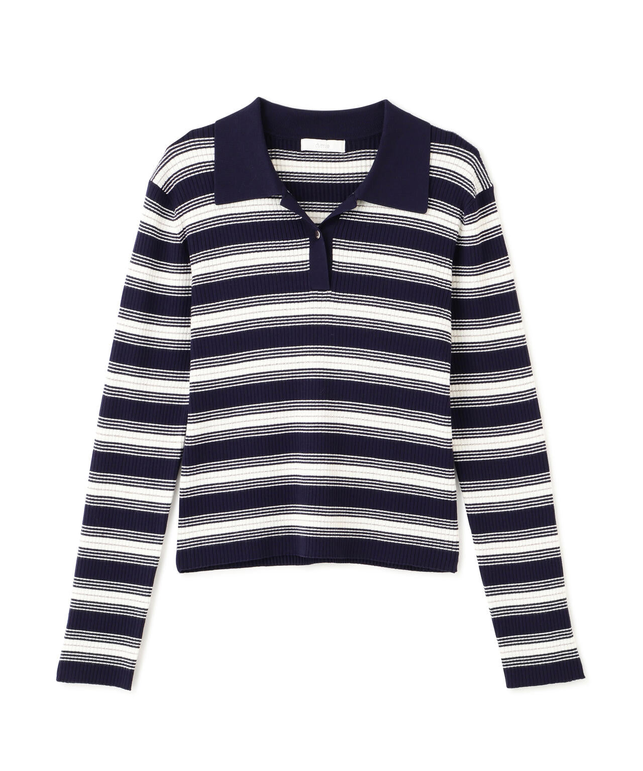 【加藤栞さん着用】ポロボーダーニット