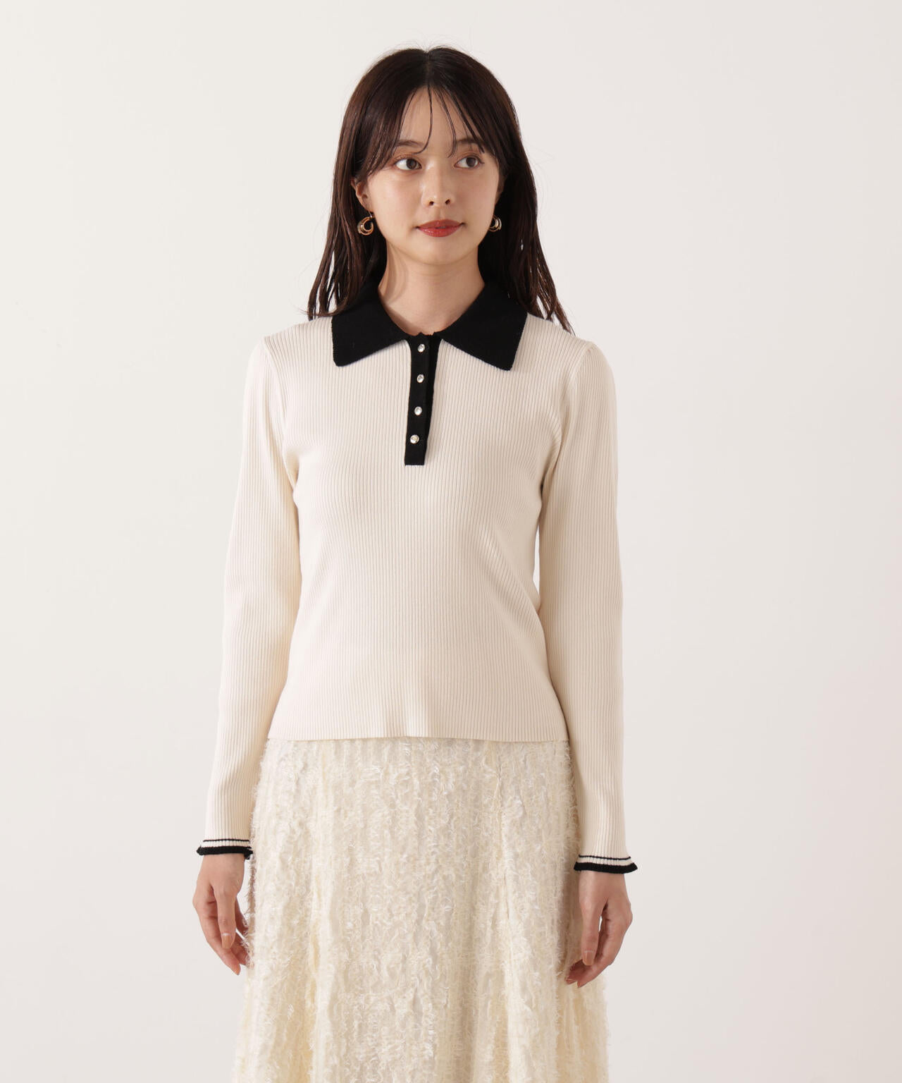 モールカラーポロニット【WEB・一部店舗限定】 | PROPORTION