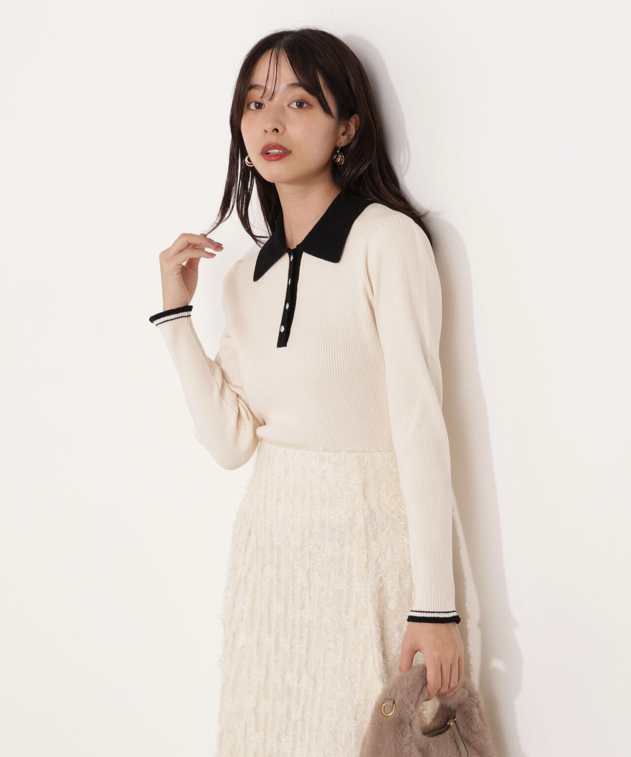 モールカラーポロニット【WEB・一部店舗限定】 | PROPORTION BODY