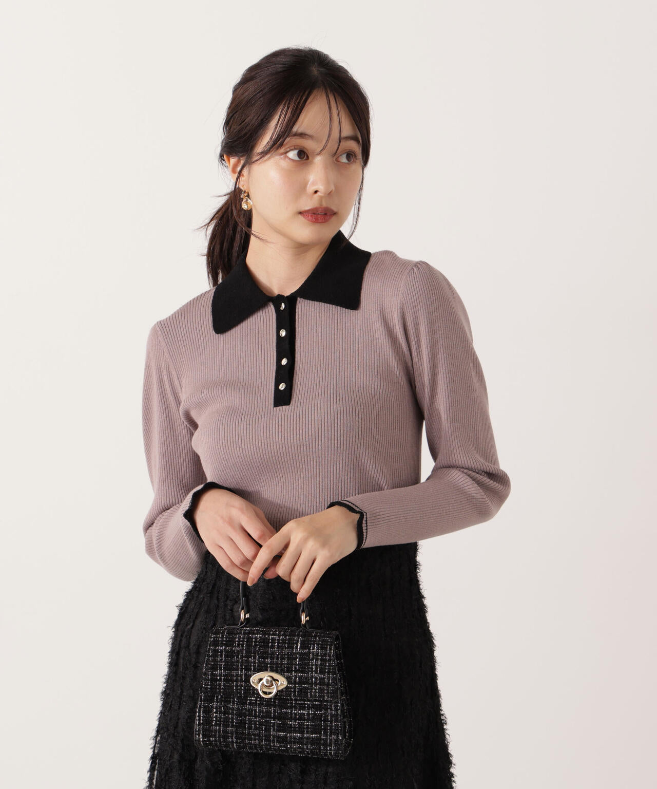 モールカラーポロニット【WEB・一部店舗限定】 | PROPORTION BODY