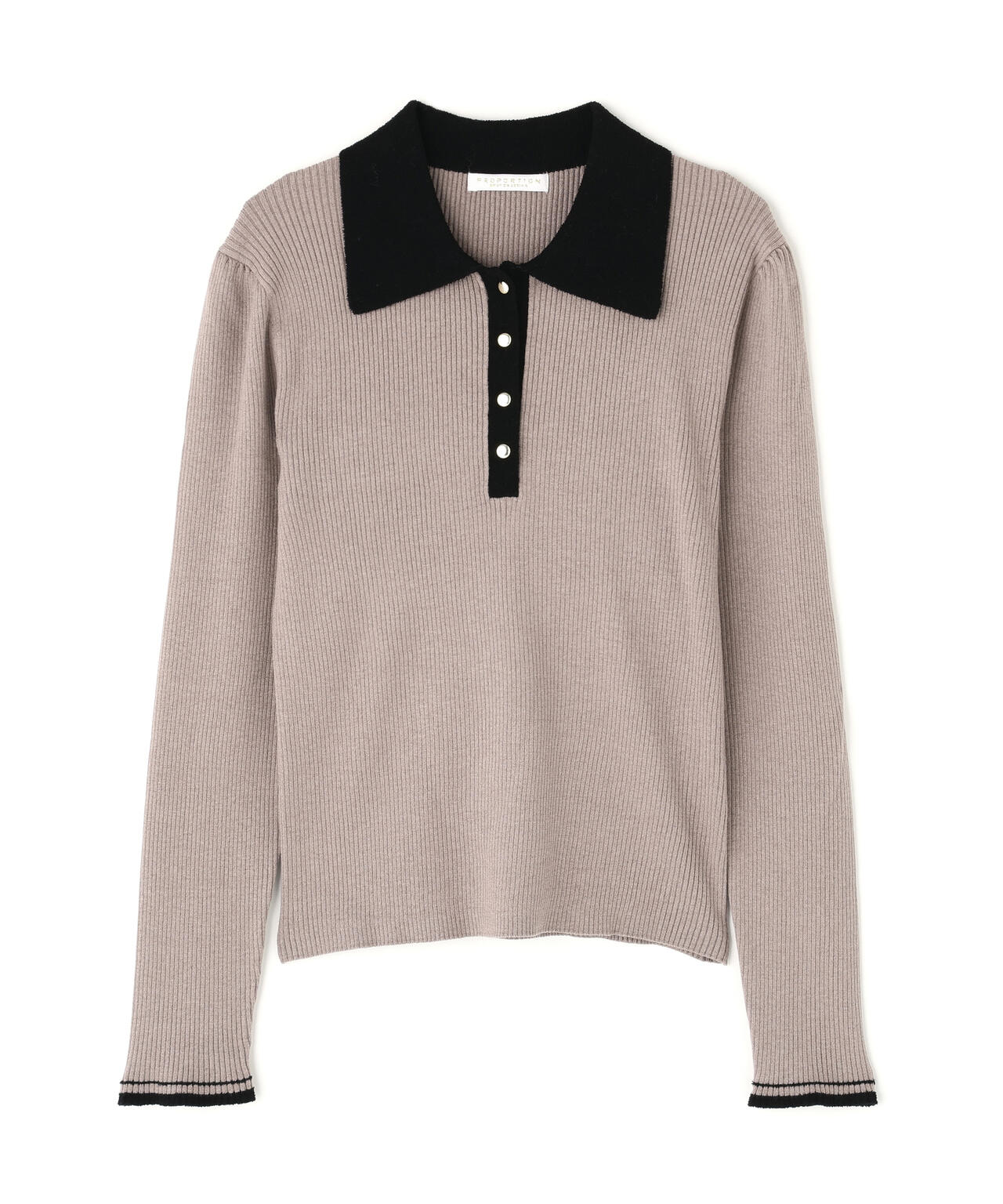 モールカラーポロニット【WEB・一部店舗限定】 | PROPORTION BODY