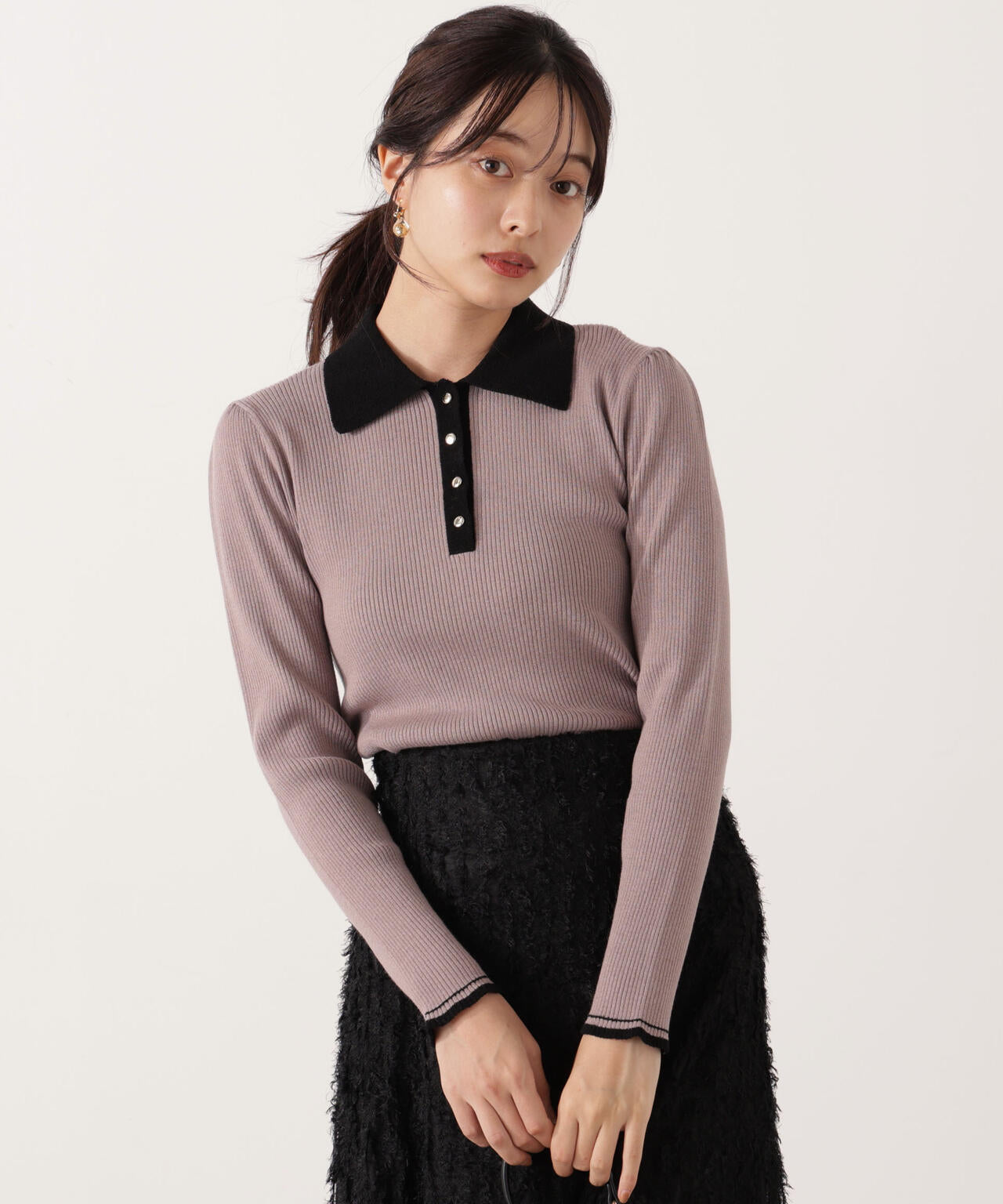 モールカラーポロニット【WEB・一部店舗限定】 | PROPORTION