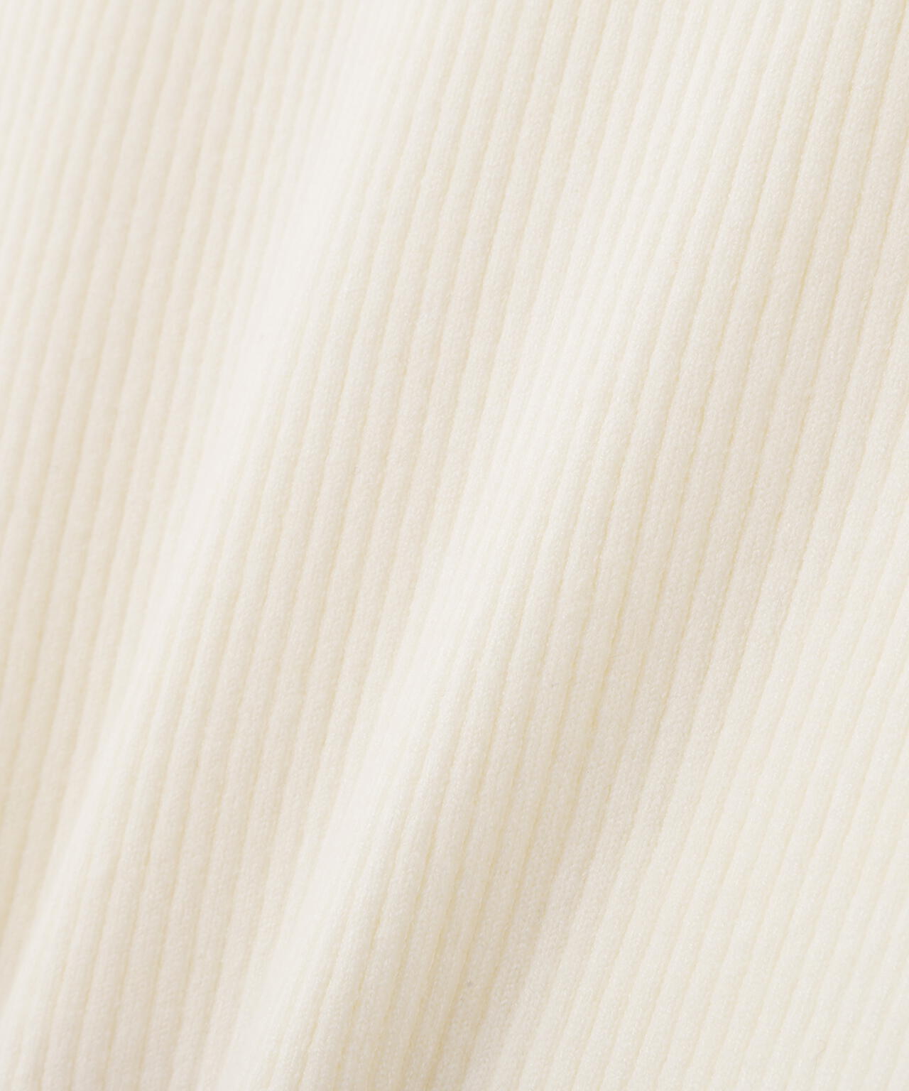 ＜ウォッシャブル＞アシメネックリブニット