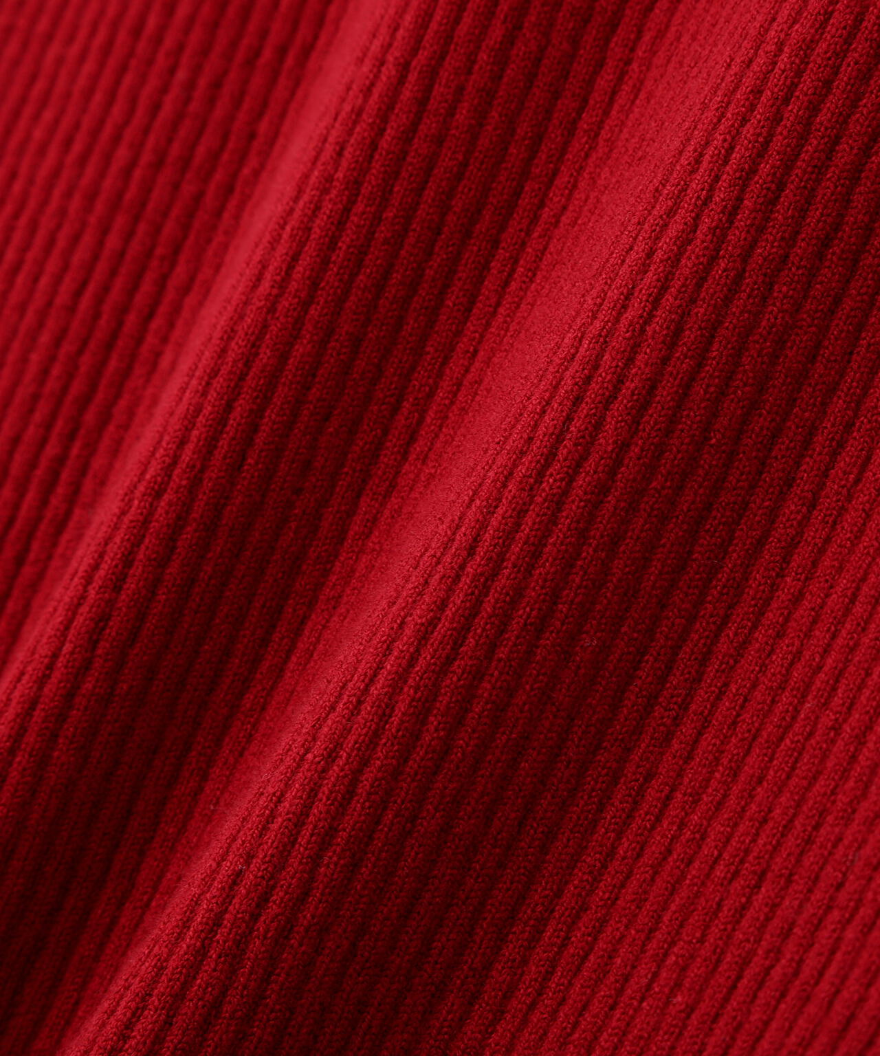 ＜ウォッシャブル＞アシメネックリブニット