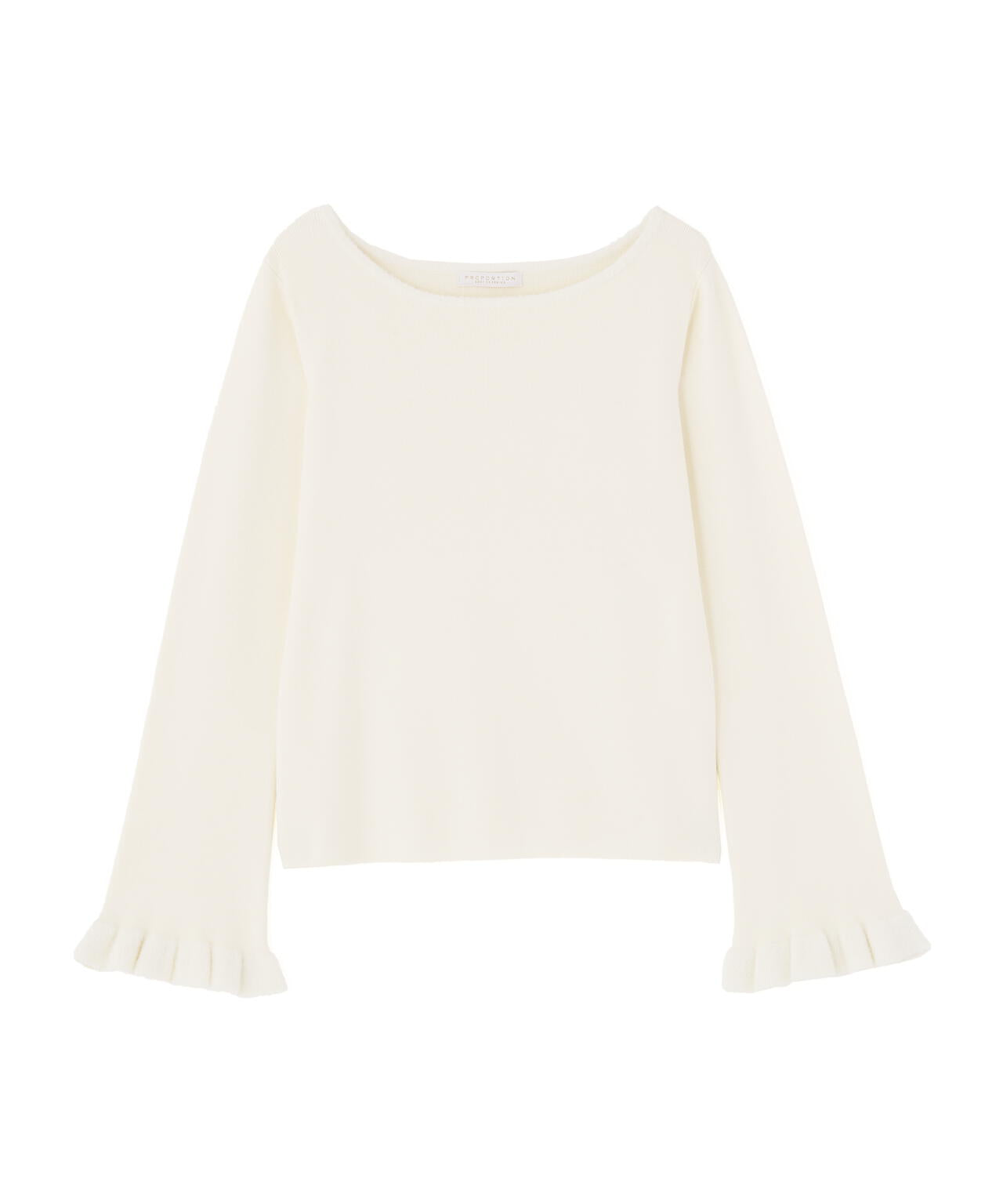 ＜ウォッシャブル＞ミニフェザー部分スリーブニット