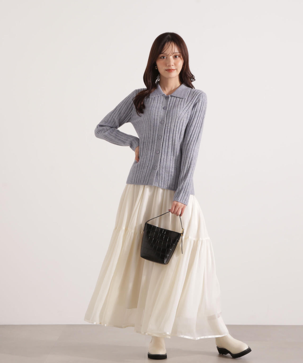 カラーネックラメニット | PROPORTION BODY DRESSING（プロポーション