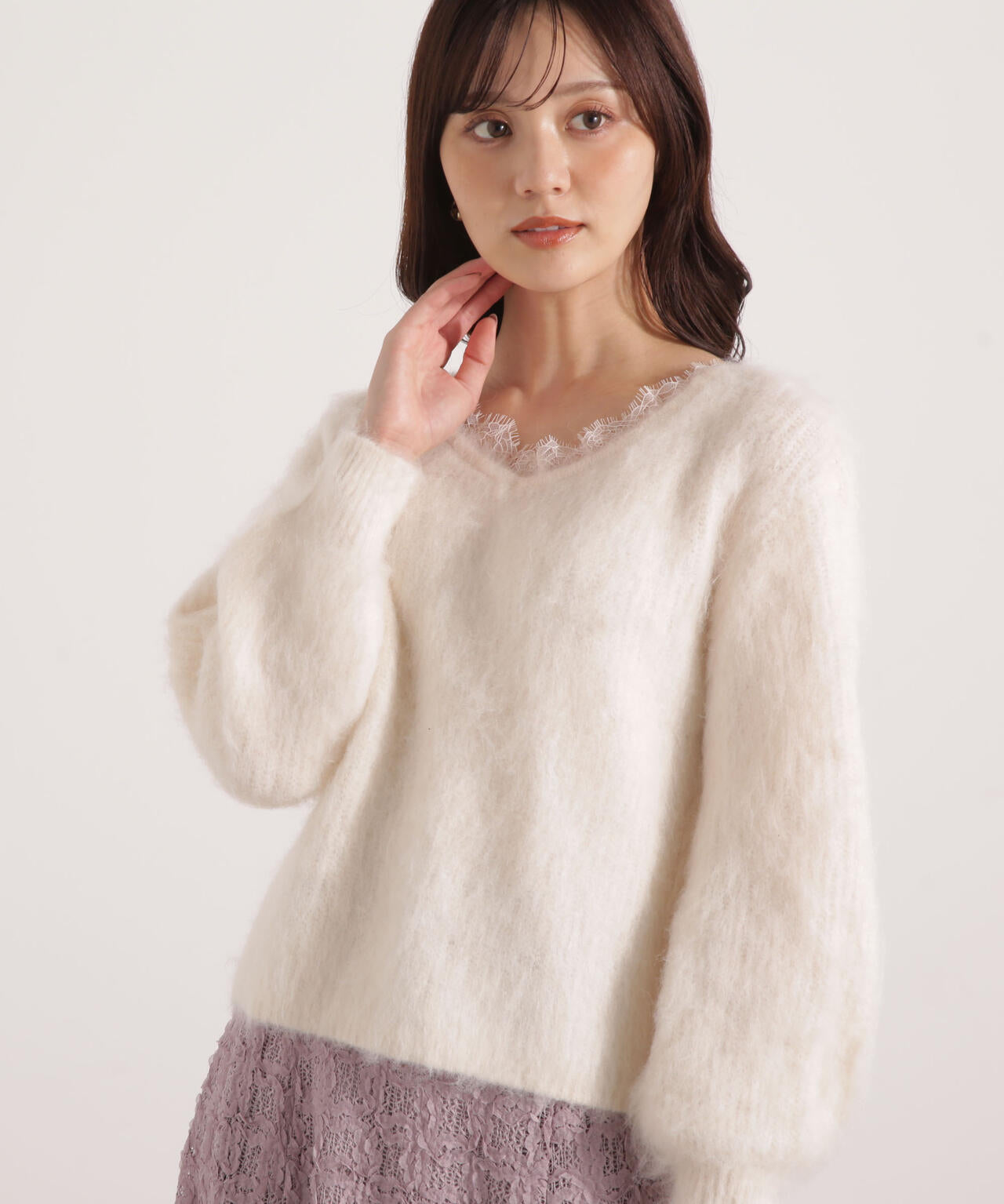 PROPORTION BODY DRESSING レース襟付きニット / プロポーションボディドレッシング PROPORTION BODY DRESSING レース襟