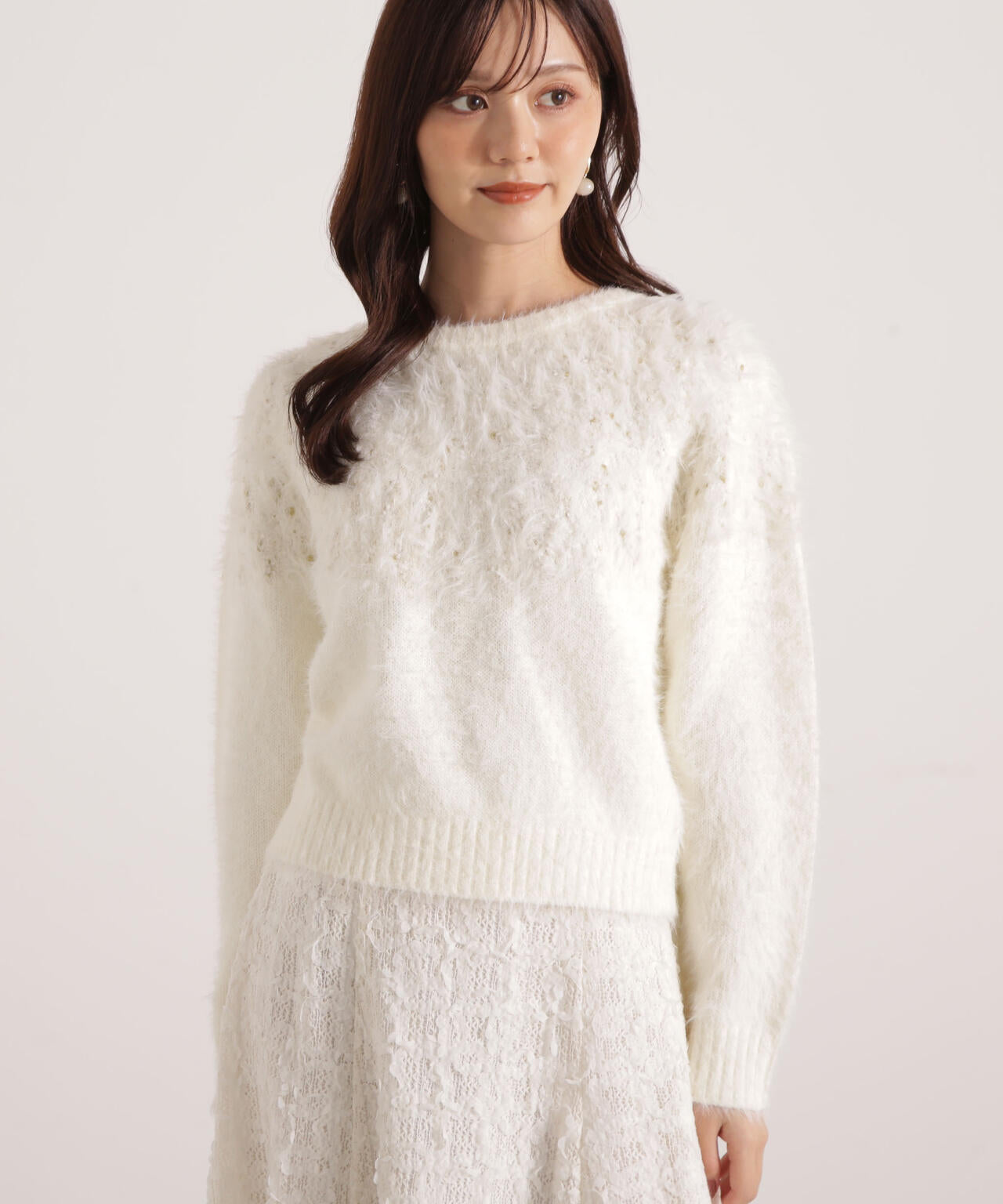 ラメ入り求心柄ニット | PROPORTION BODY DRESSING