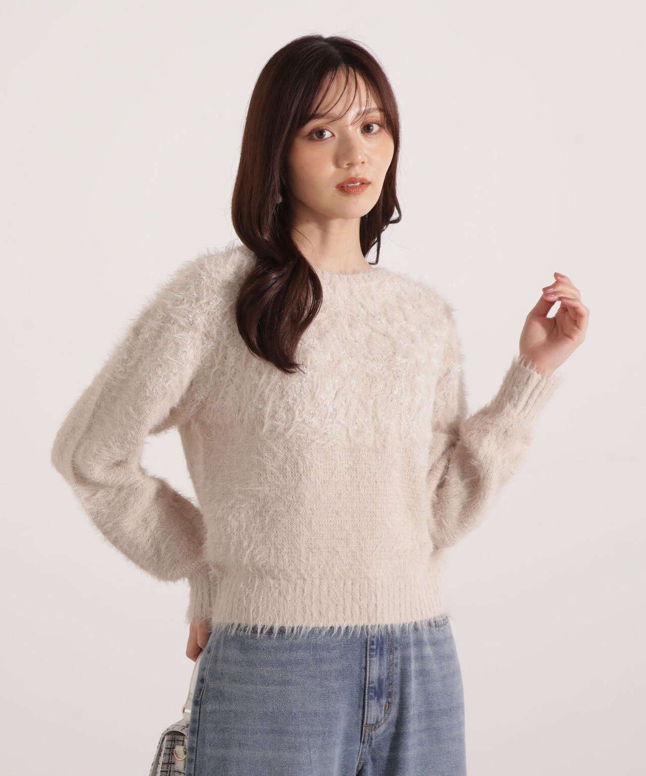 XIAジュンスCoconutHOODIE アイボリー Mサイズ新品未使用未開封 ラメ入り求心柄ニット | PROPORTION BODY DRESSING（プロポーション