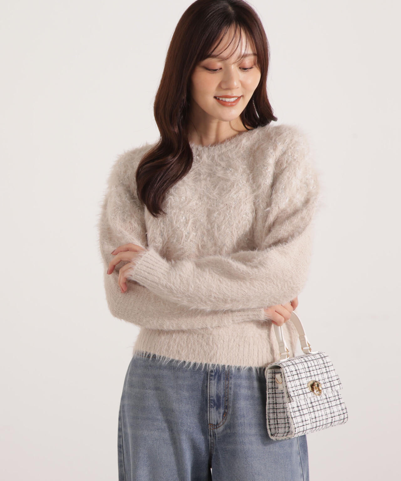 XIAジュンスCoconutHOODIE アイボリー Mサイズ新品未使用未開封 ラメ入り求心柄ニット | PROPORTION BODY DRESSING（プロポーション