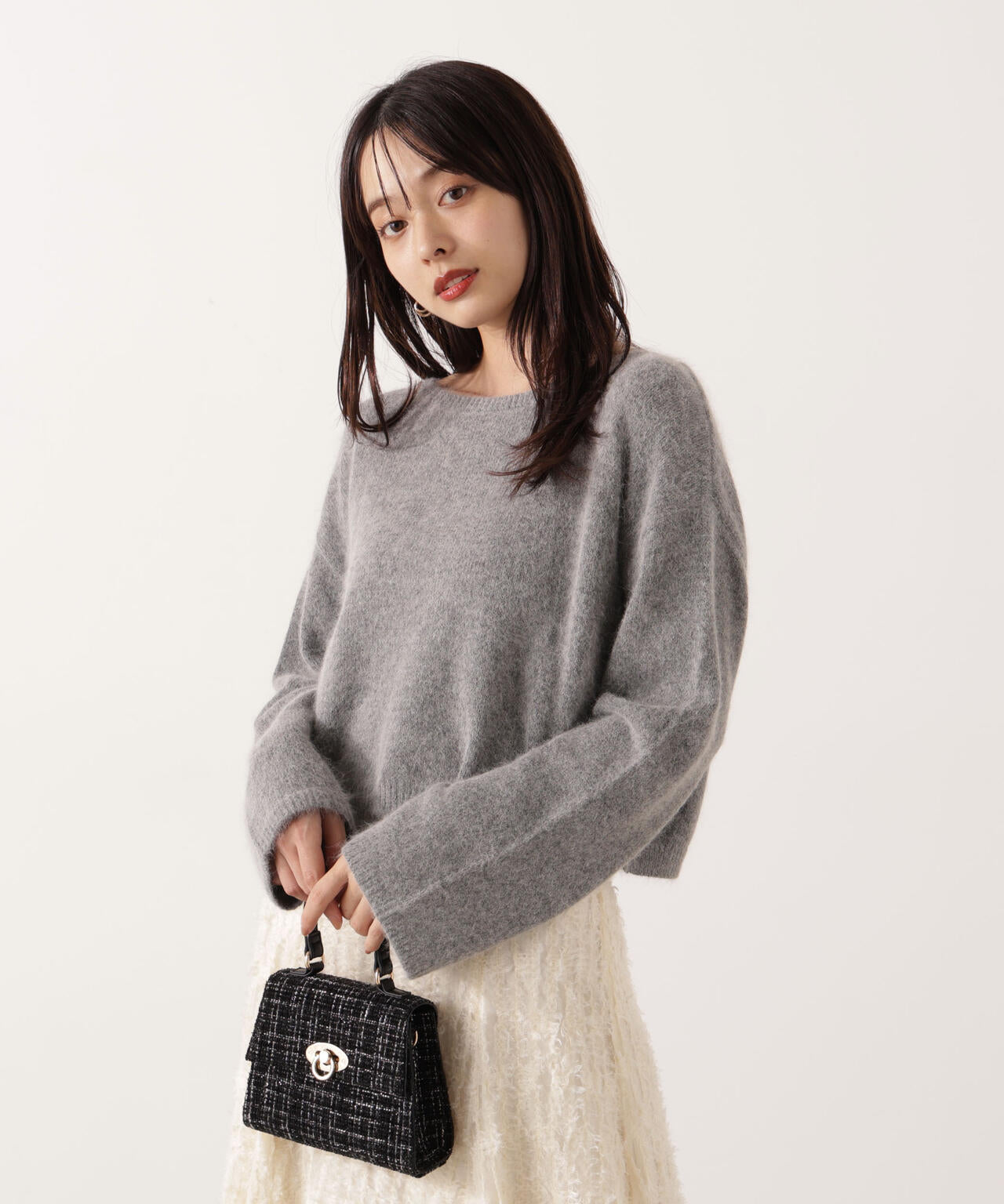 ショートFOX混ニット | PROPORTION BODY DRESSING（プロポーション