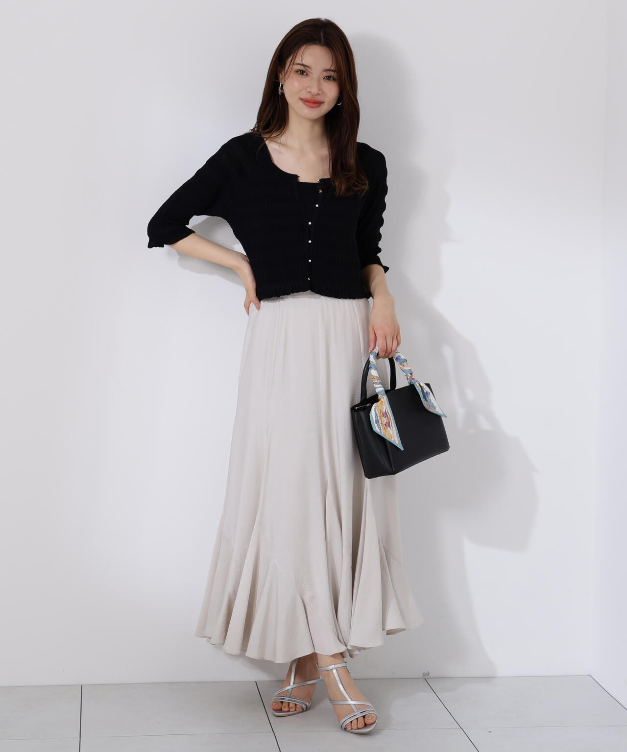 〈接触冷感〉変わり編みニットカーディガン【official site限定】