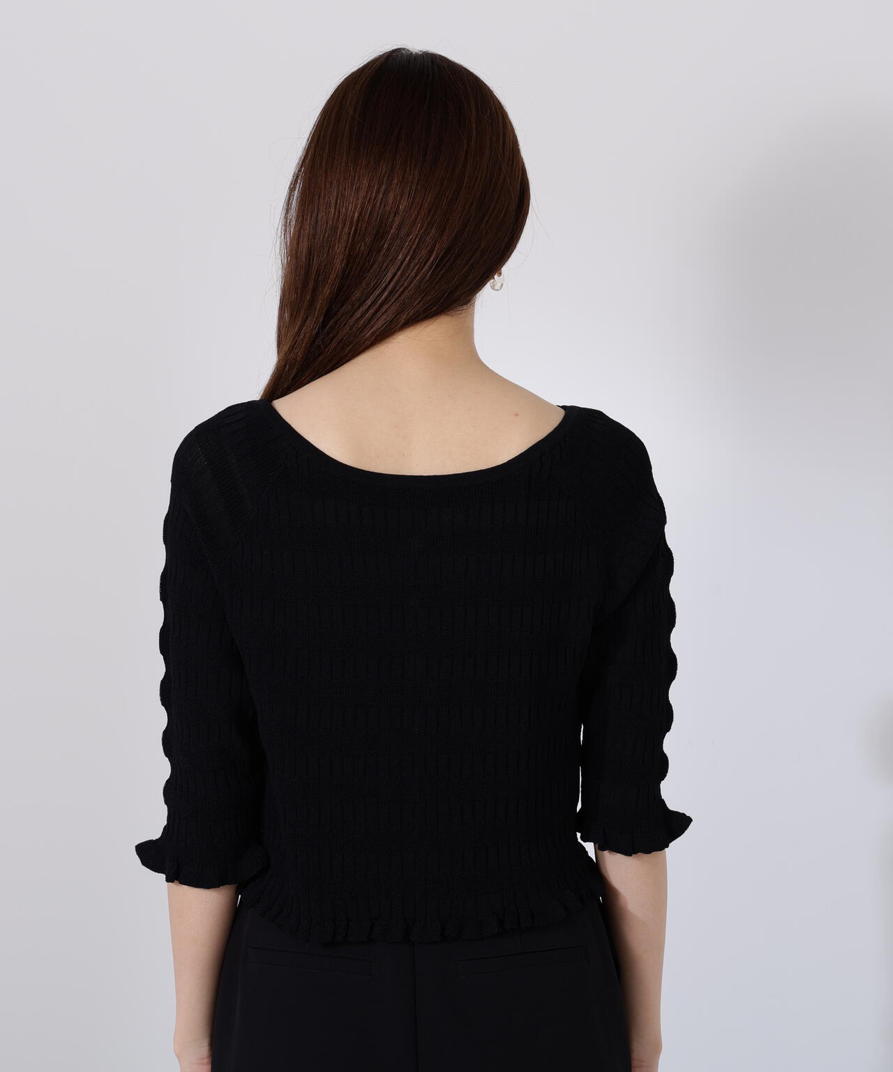 〈接触冷感〉変わり編みニットカーディガン【official site限定】