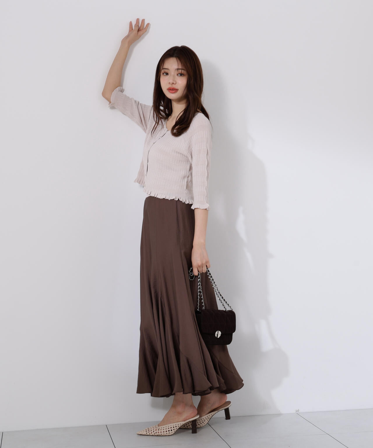 〈接触冷感〉変わり編みニットカーディガン【official site限定】