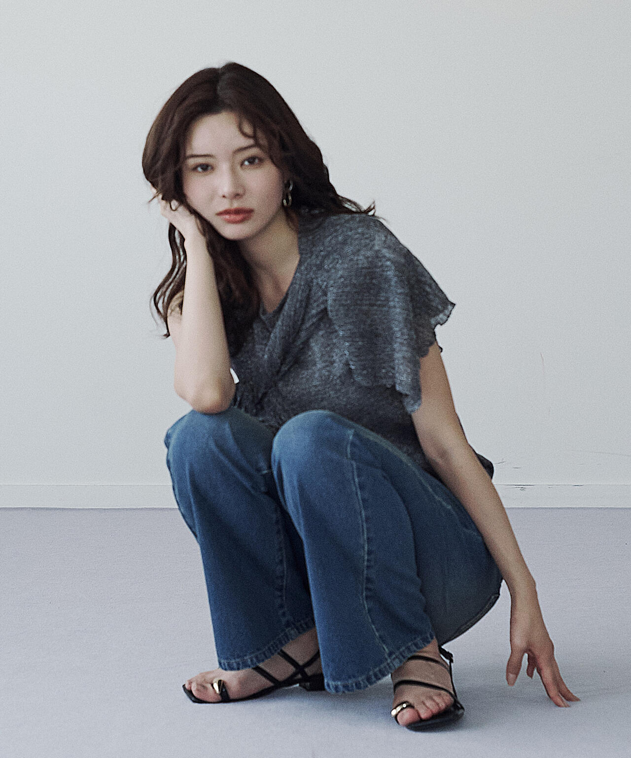 シアーリブニットアンサンブル