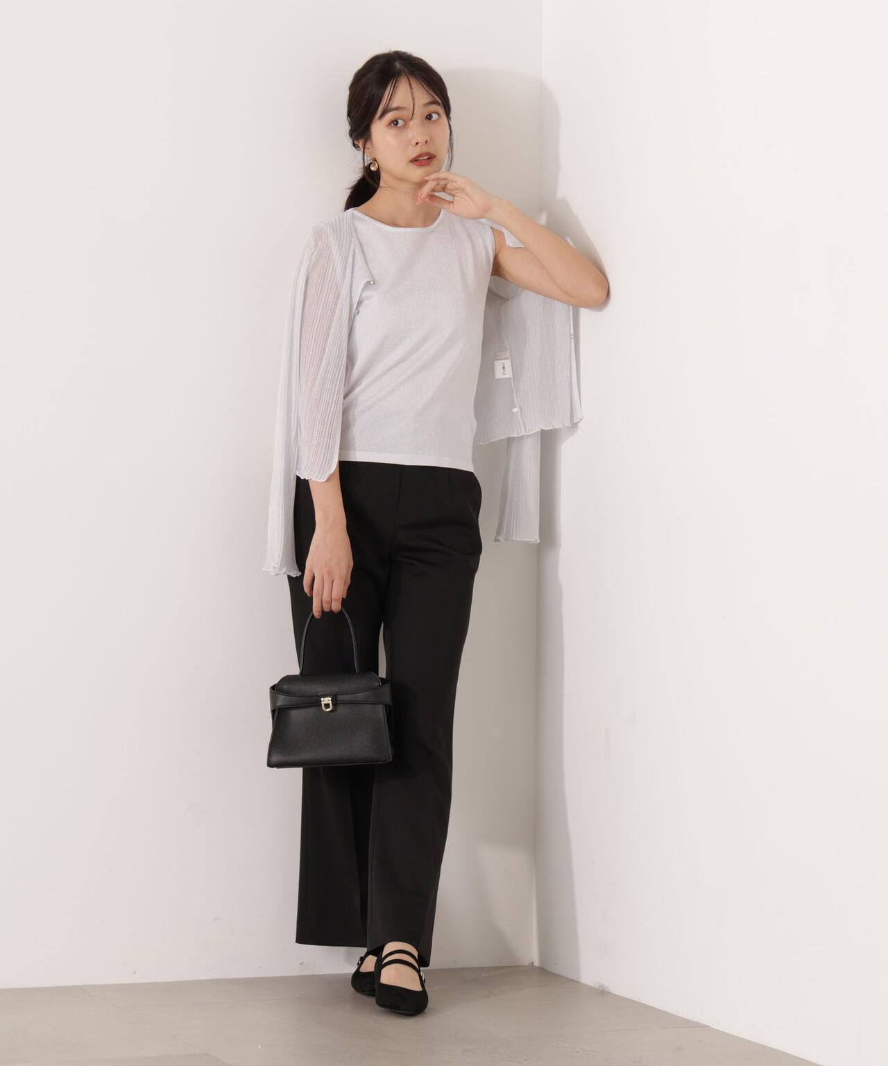 シアーリブニットアンサンブル