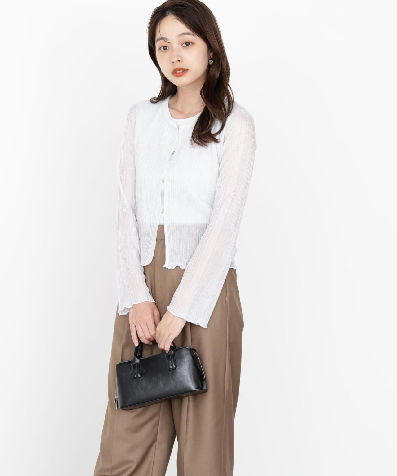 シアーリブニットアンサンブル