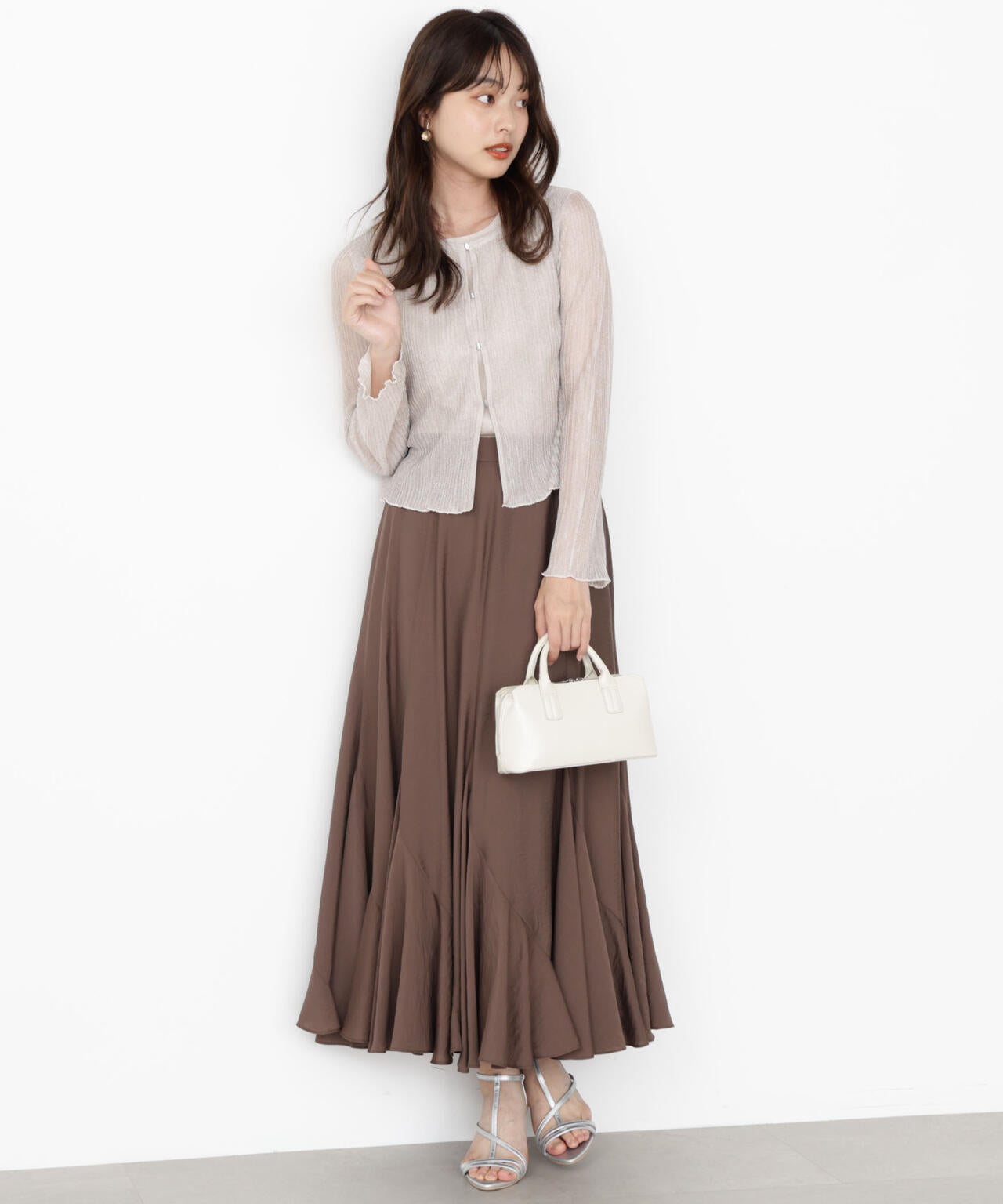 シアーリブニットアンサンブル