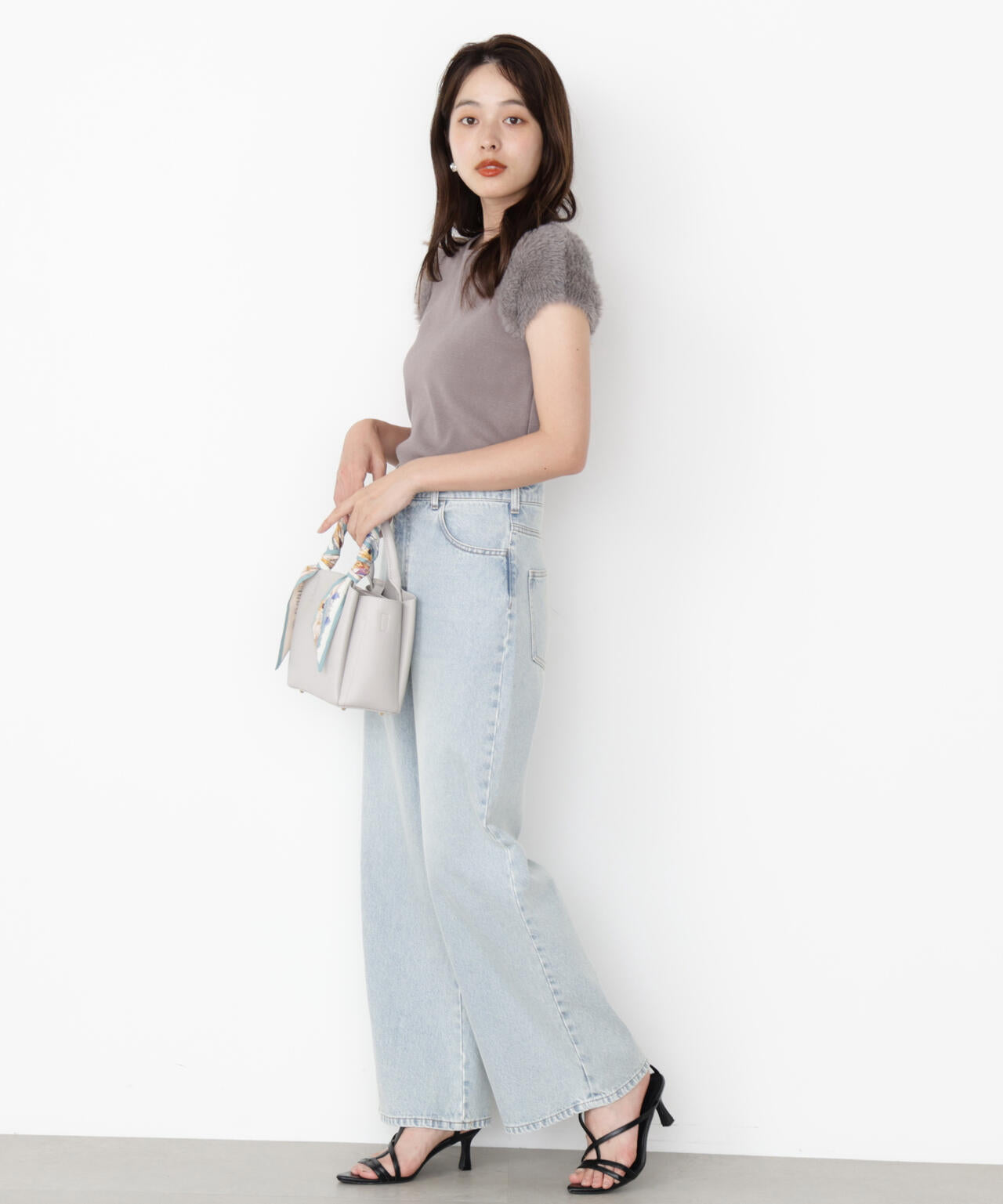 ＜ハンドウォッシャブル＞ドッキングスリーブニット