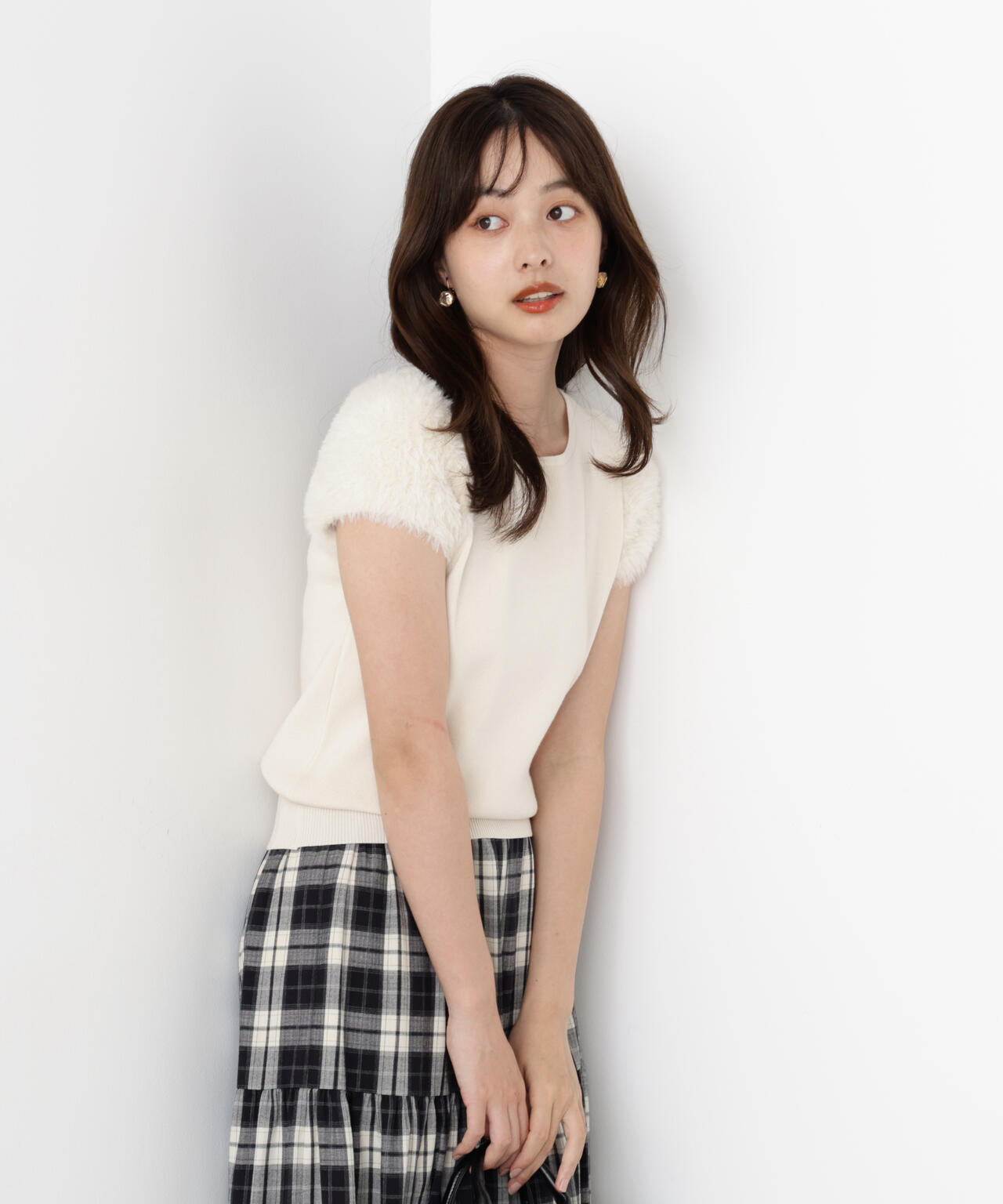 ＜ハンドウォッシャブル＞ドッキングスリーブニット