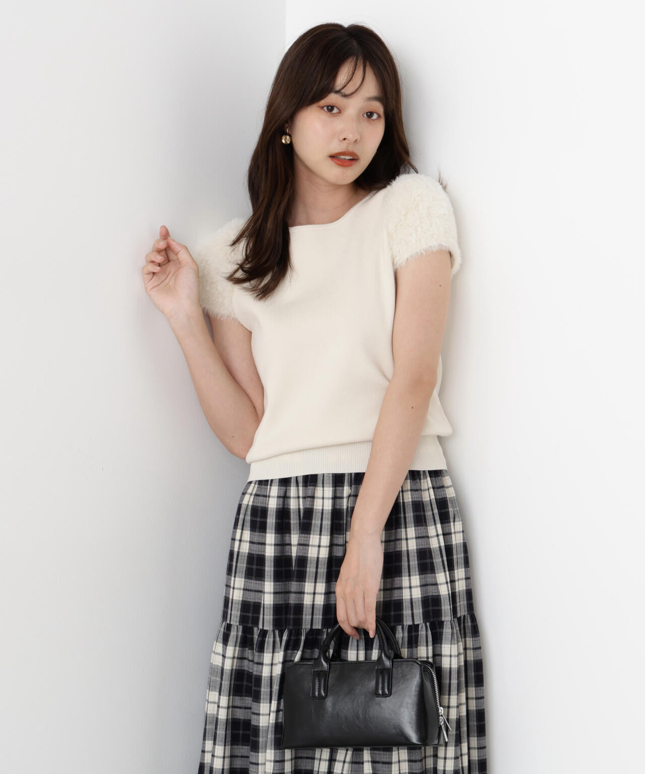 ＜ハンドウォッシャブル＞ドッキングスリーブニット