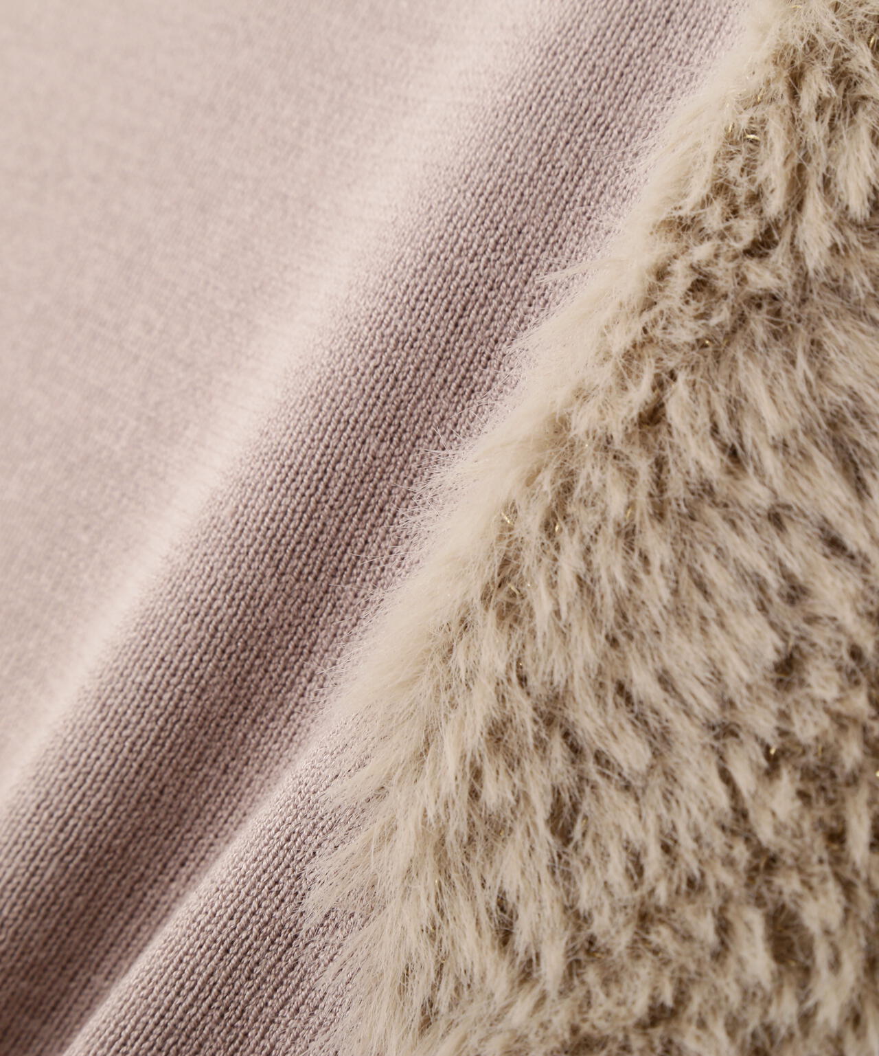 ＜ハンドウォッシャブル＞ドッキングスリーブニット