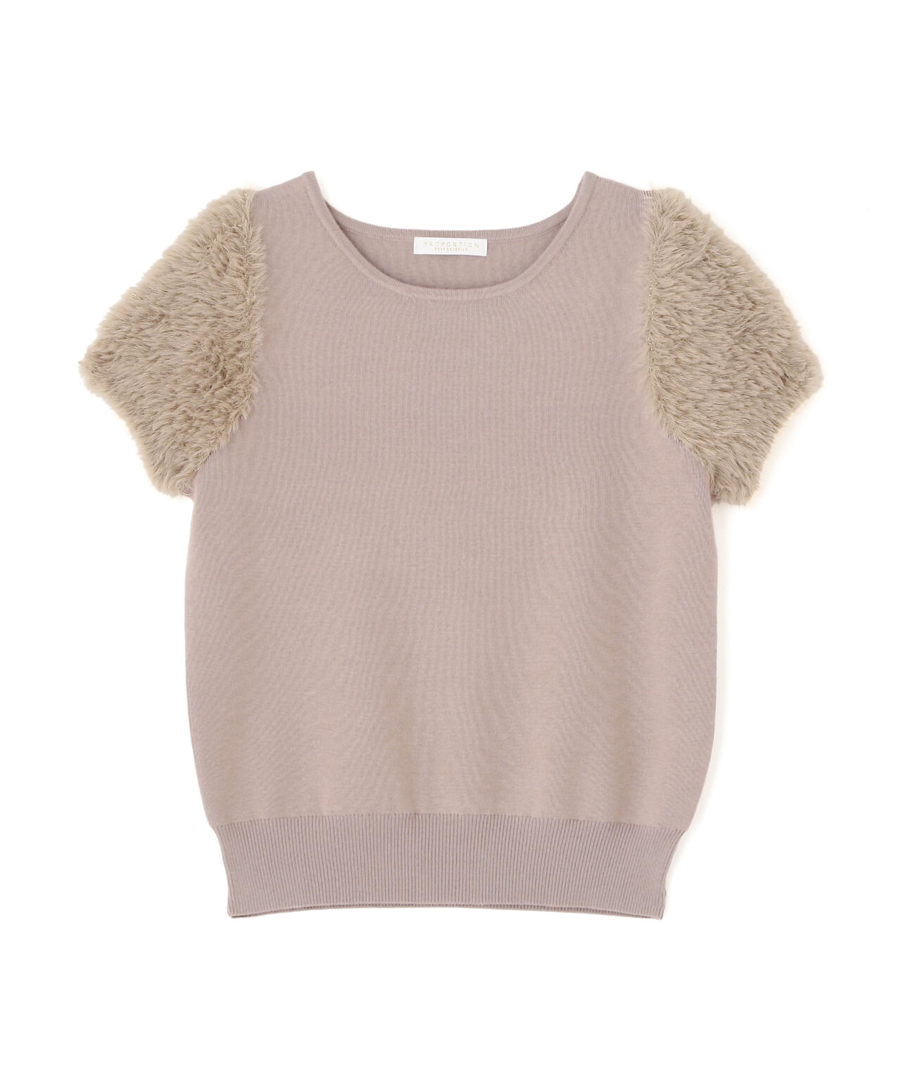 ＜ハンドウォッシャブル＞ドッキングスリーブニット