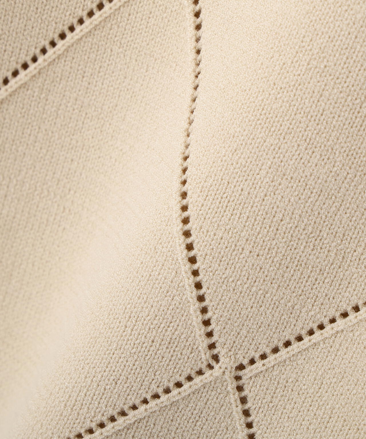 ハンドウォッシャブル＞ダイヤ柄半袖ニット | PROPORTION BODY