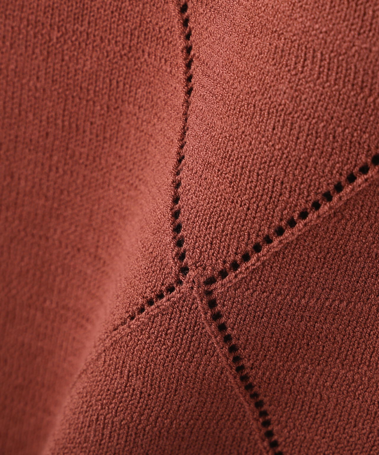 ＜ハンドウォッシャブル＞ダイヤ柄半袖ニット