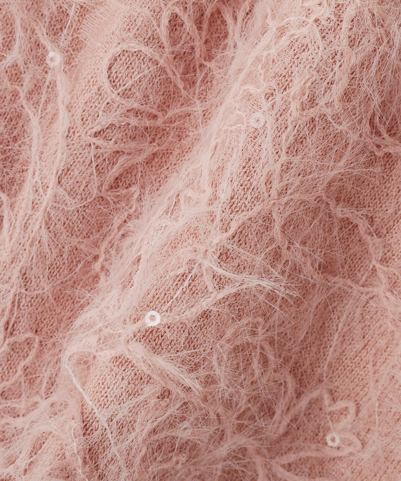 レースドッキングスリーブニット【ベージュ：official site限定】