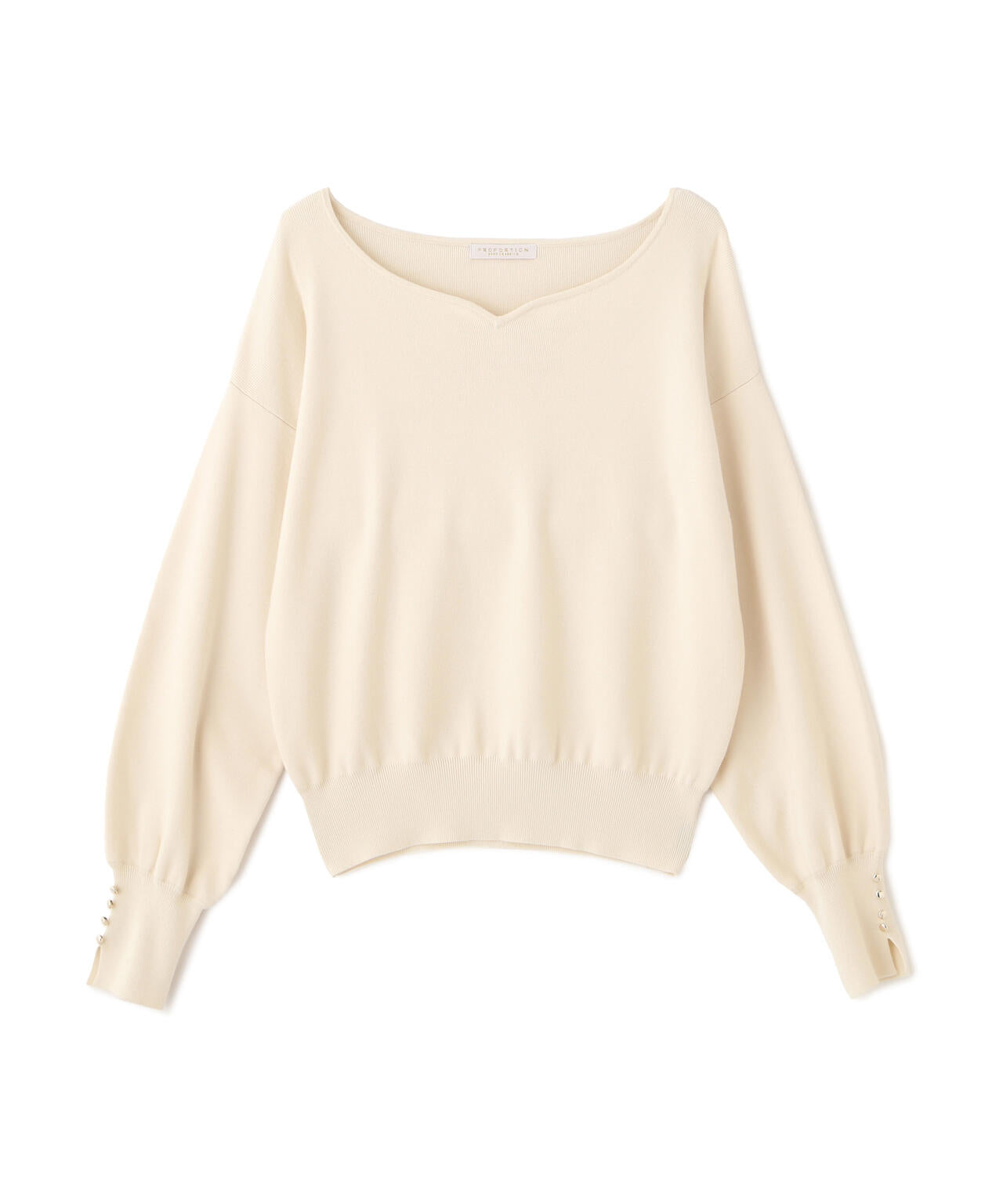 ＜ハンドウォッシャブル＞ハートカット総針ニット