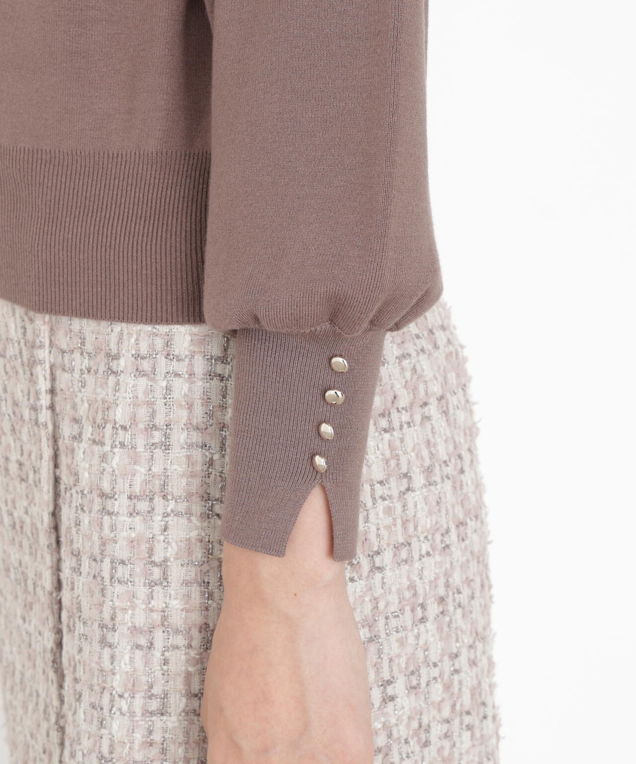 ＜ハンドウォッシャブル＞ハートカット総針ニット