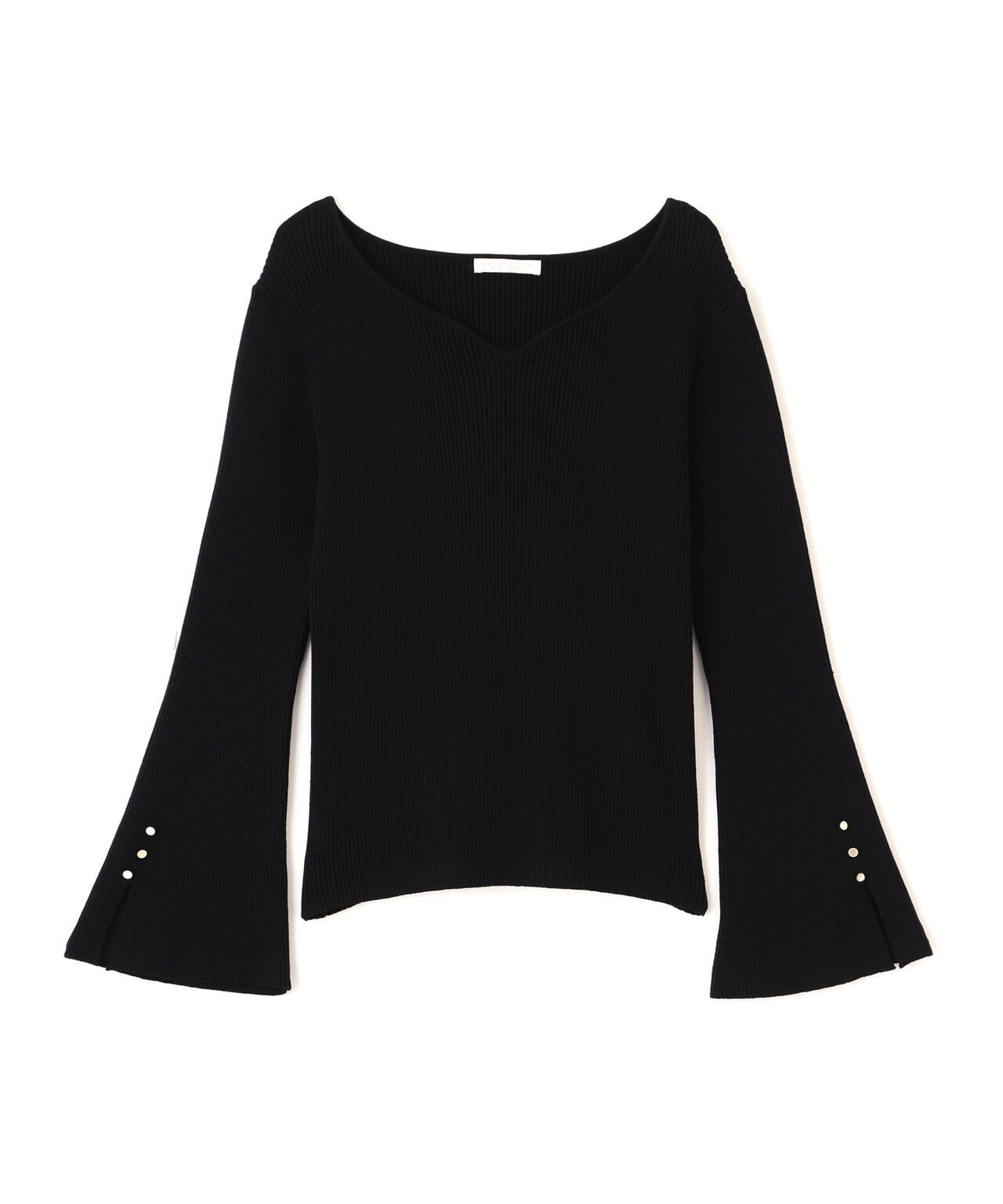 【松川星さん着用】＜ハンドウォッシャブル＞ハートカットリブニット