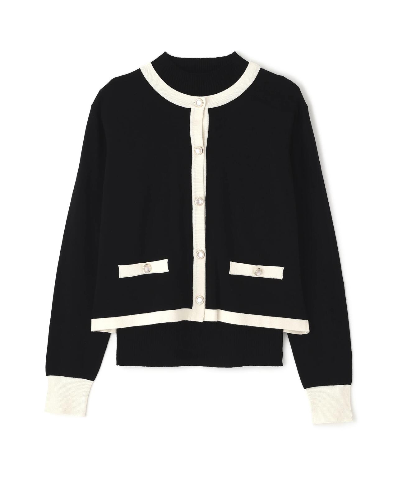 【松川星さん着用】＜ハンドウォッシャブル＞ニュアンス釦ニットアンサンブル