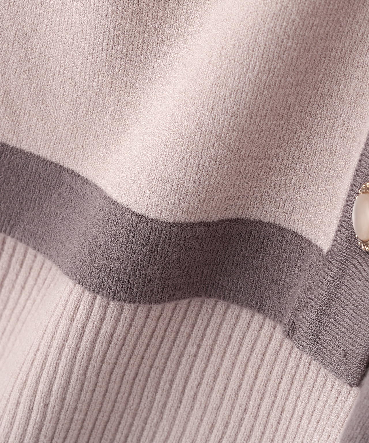 【松川星さん着用】＜ハンドウォッシャブル＞ニュアンス釦ニットアンサンブル