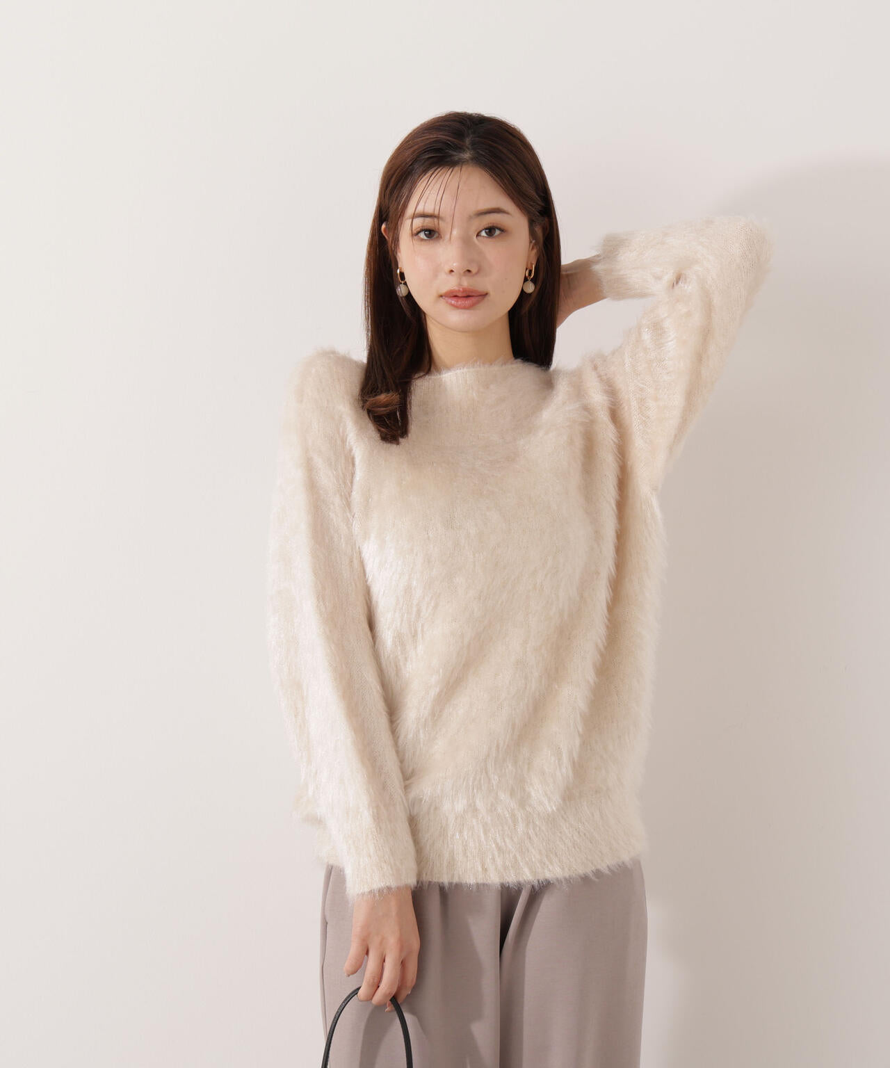 【青島心さん着用】ヘアリーニット