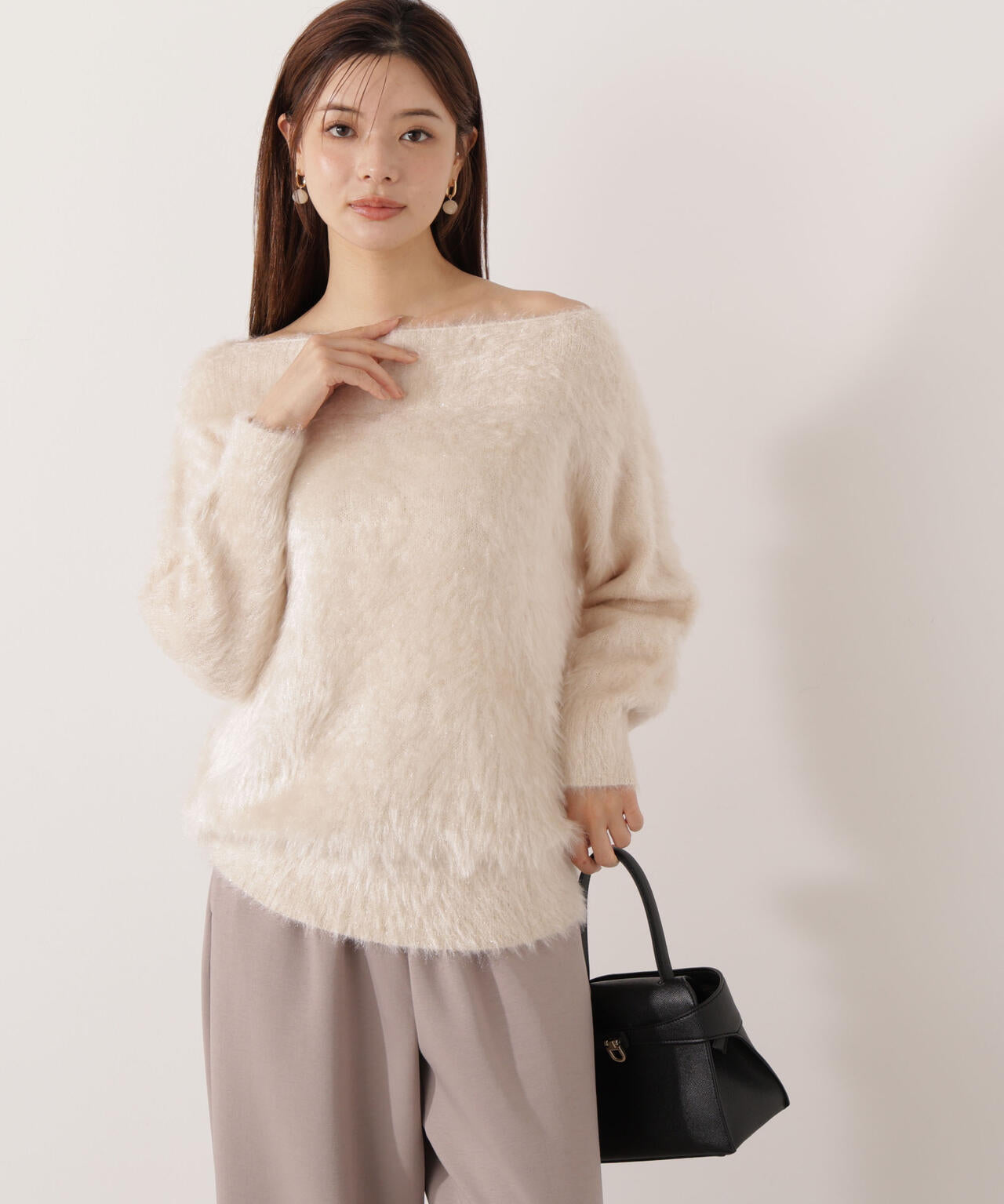 【青島心さん着用】ヘアリーニット