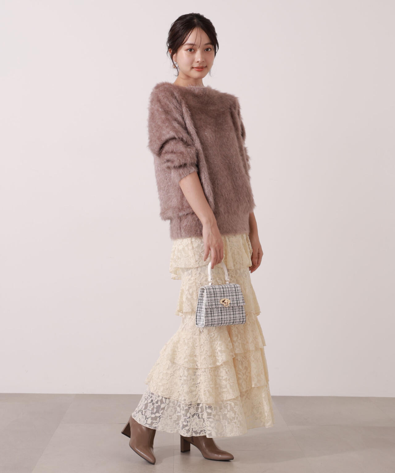 【青島心さん着用】ヘアリーニット