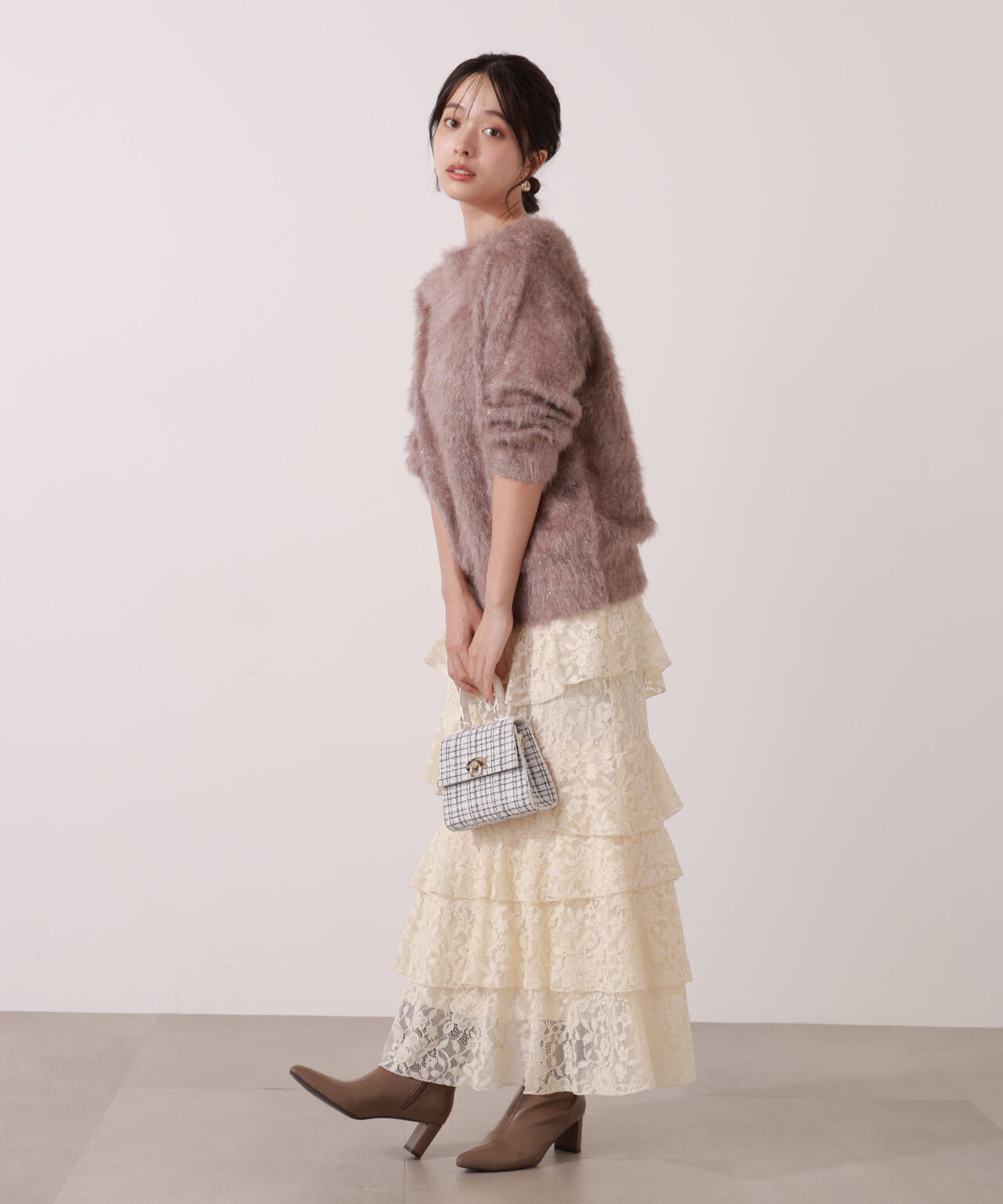 【青島心さん着用】ヘアリーニット